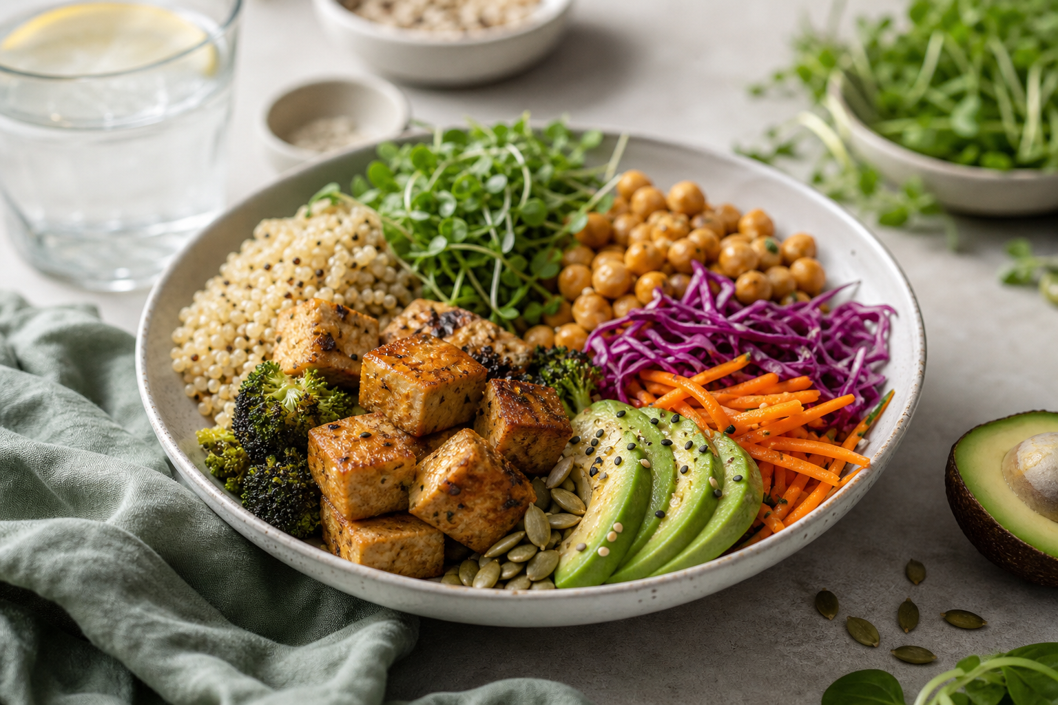 How do I create a balanced vegan dinner plate in 2025?