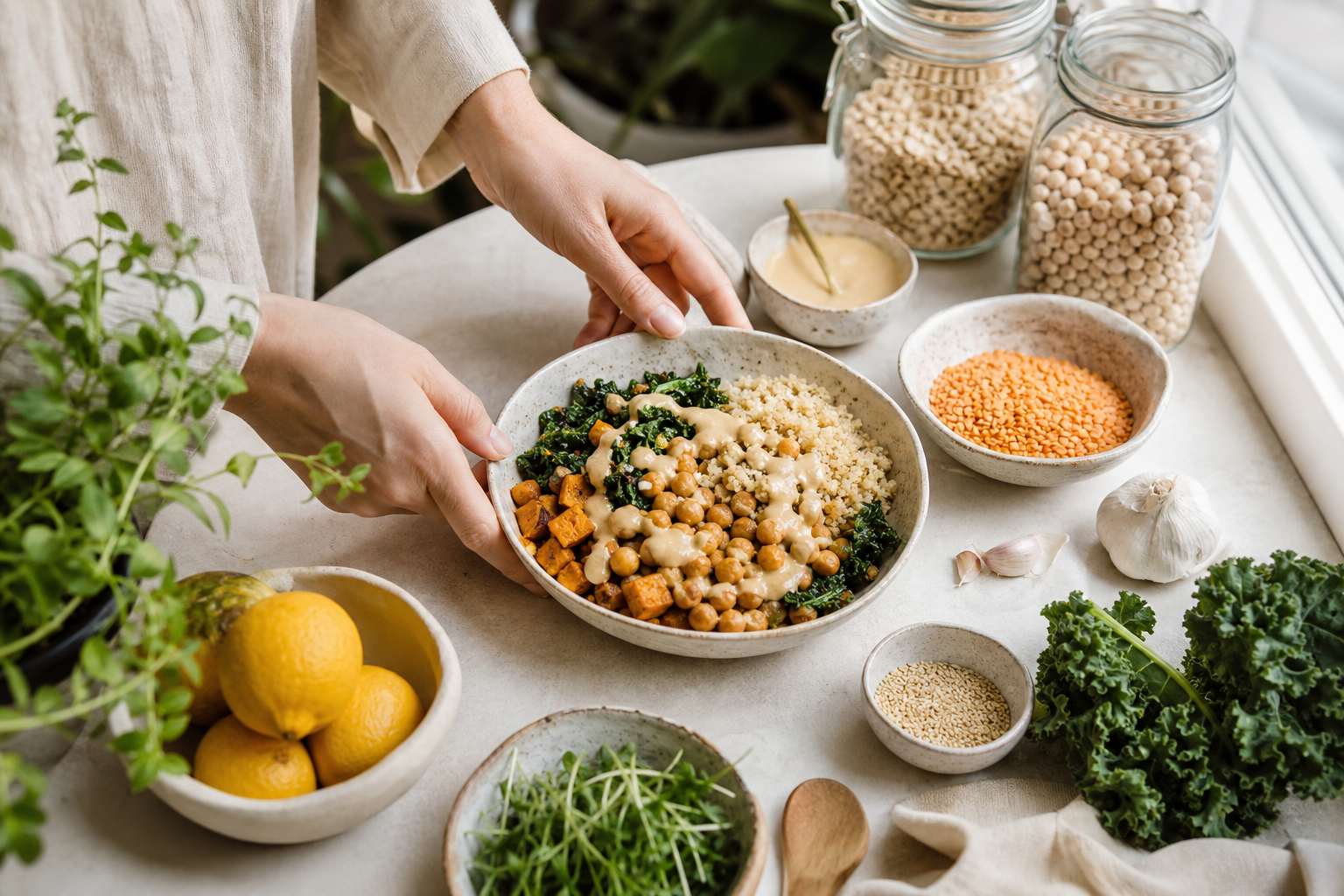How do I create simple vegan recipes using pantry staples in 2026?