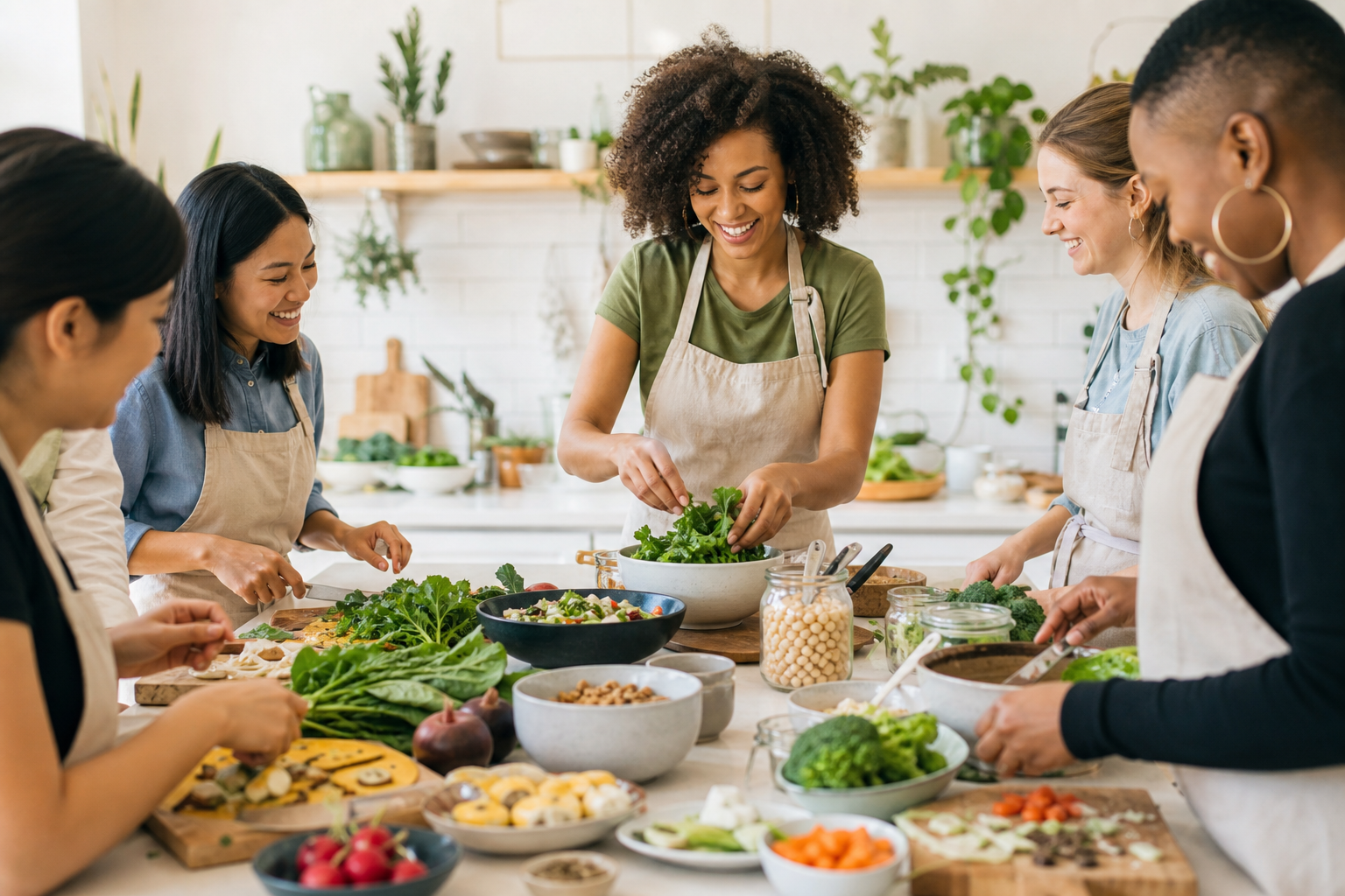 How do I host a gluten-free vegan cooking class in 2025?
