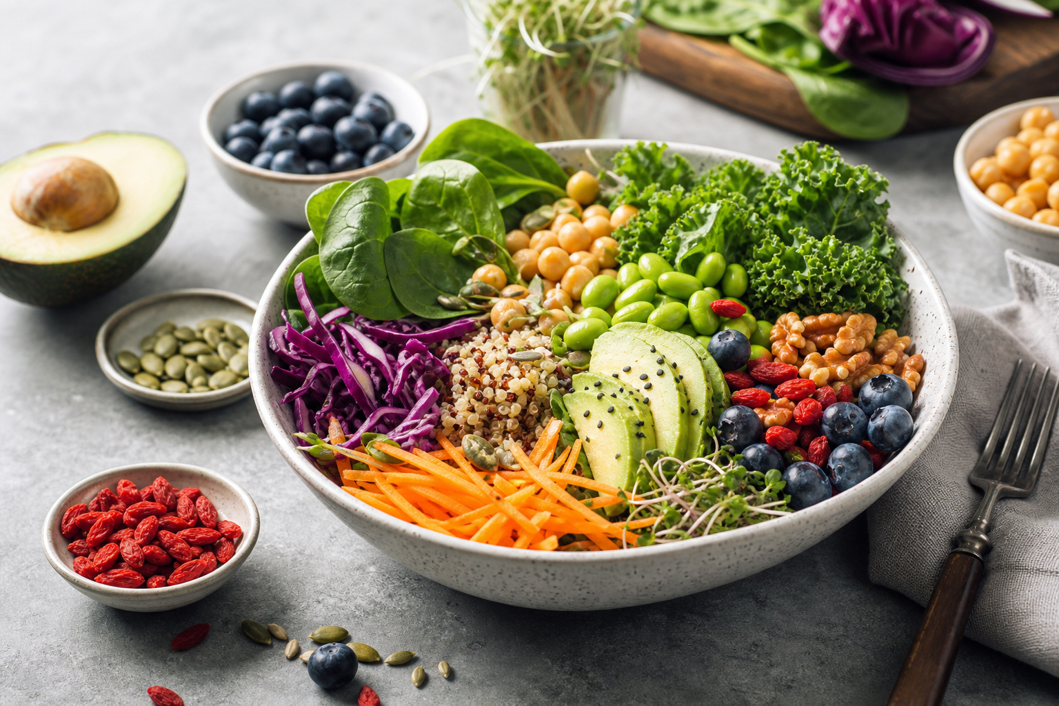 How do I incorporate superfoods into my vegan salad in 2026?