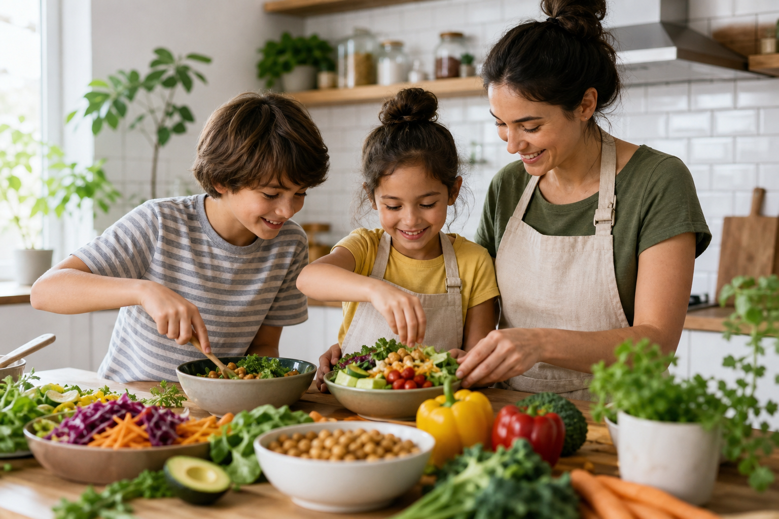 How do I involve kids in making easy vegan recipes in 2025?