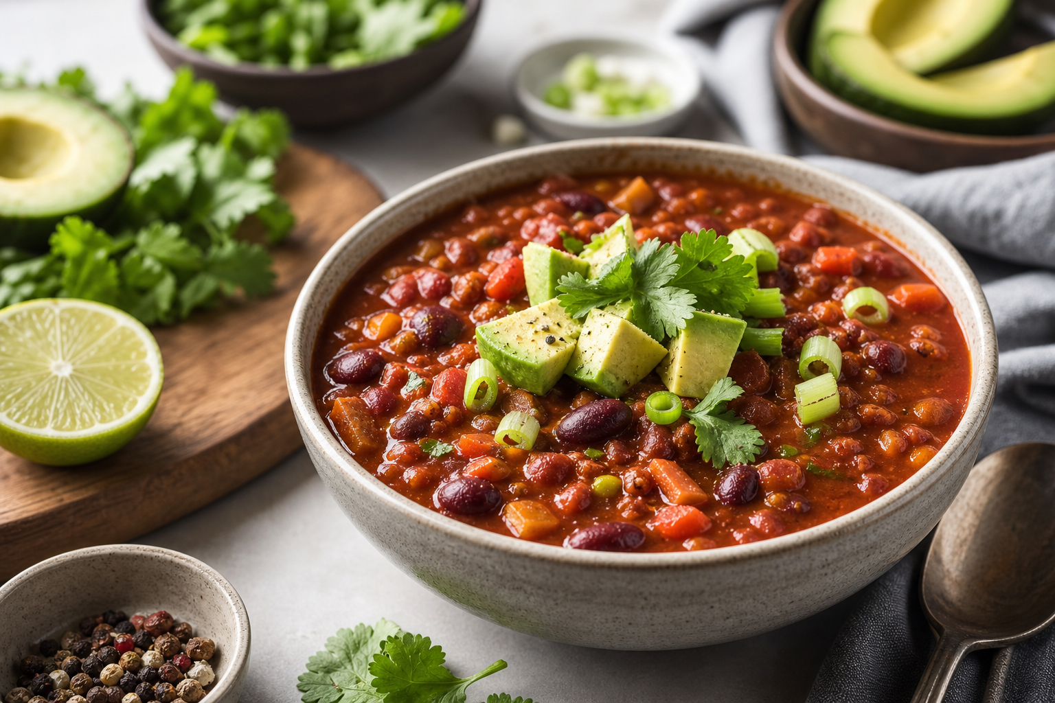 How do I make a hearty vegan chili soup in 2026?