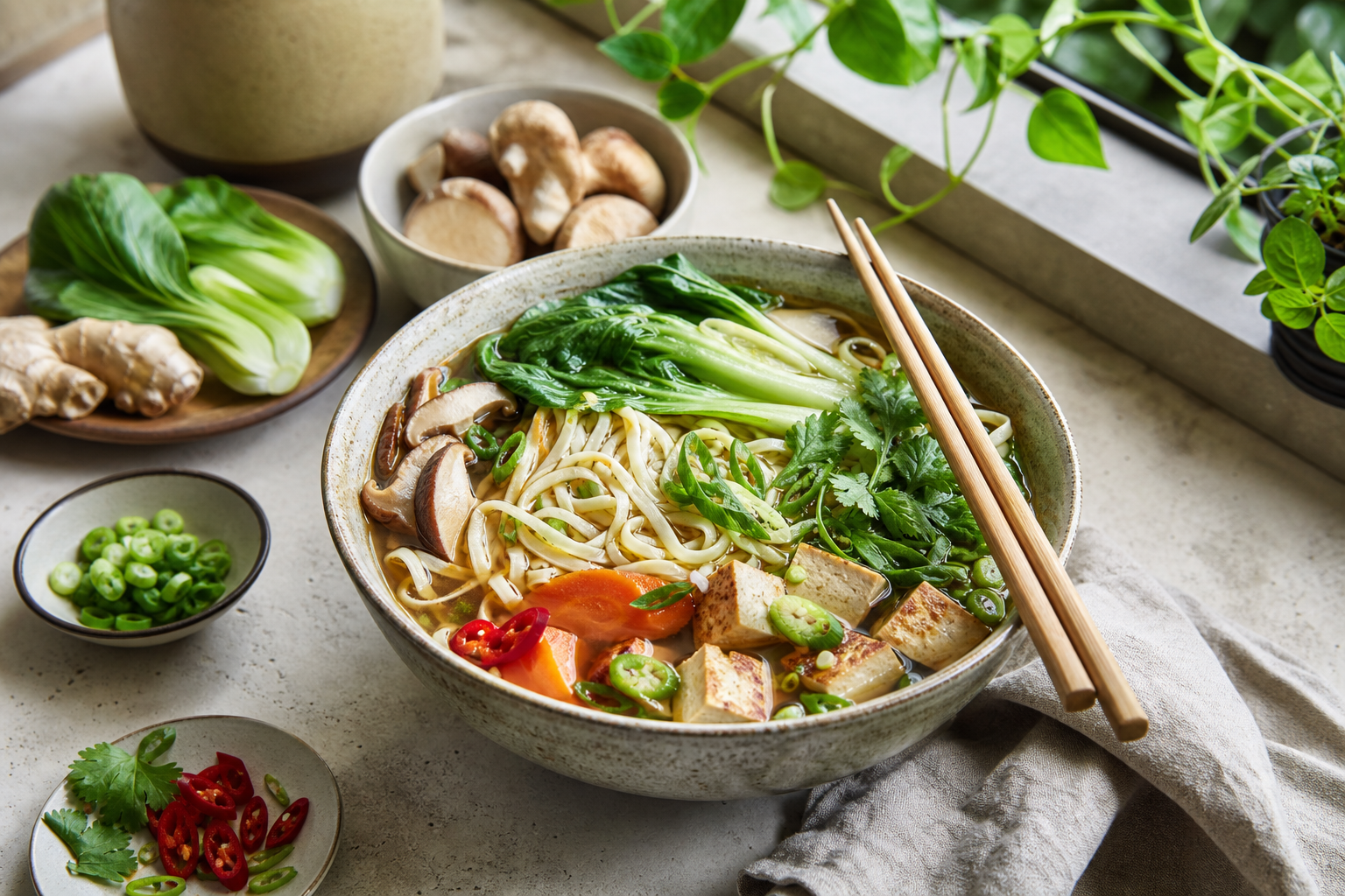How do I make a satisfying vegan noodle soup in 2026?
