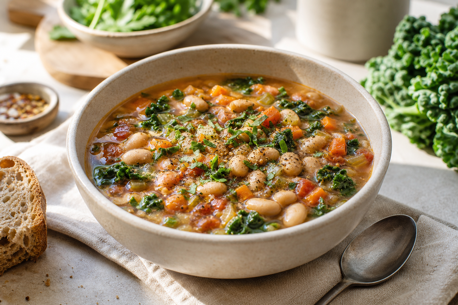 How do I make a vegan soup with beans as the main ingredient in 2026?