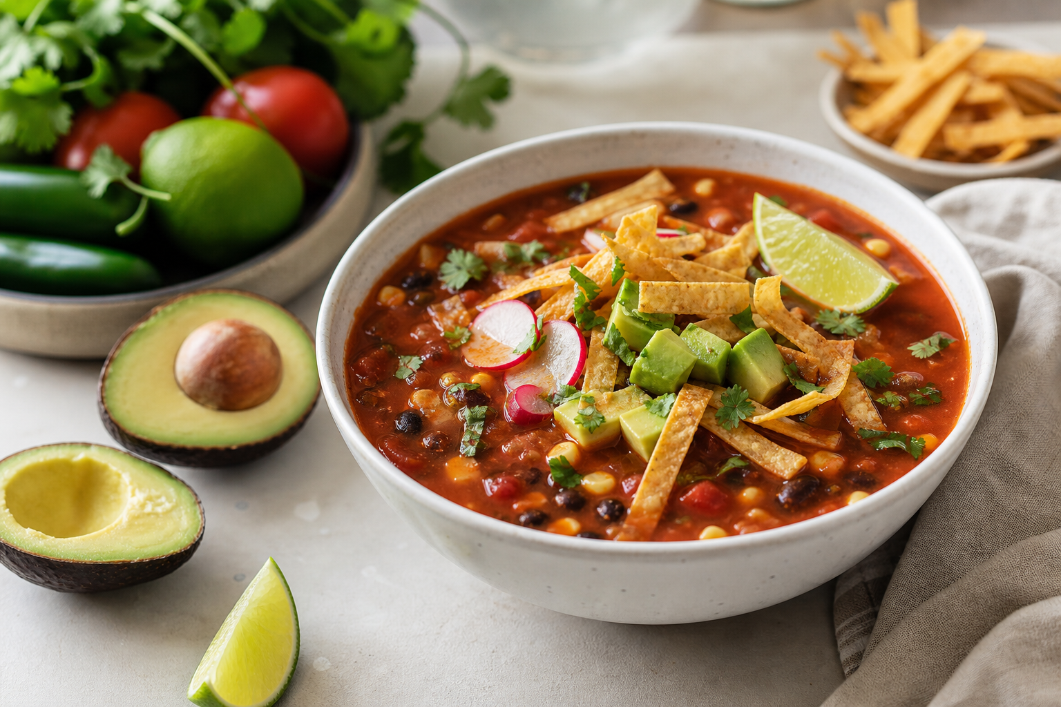 How do I make a vegan tortilla soup in 2026?