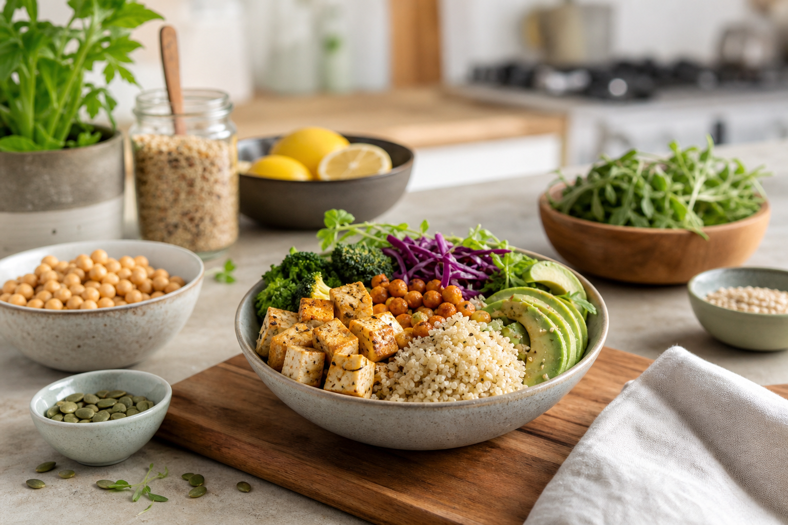 How do I make quick vegan meals that are high in protein in 2025?
