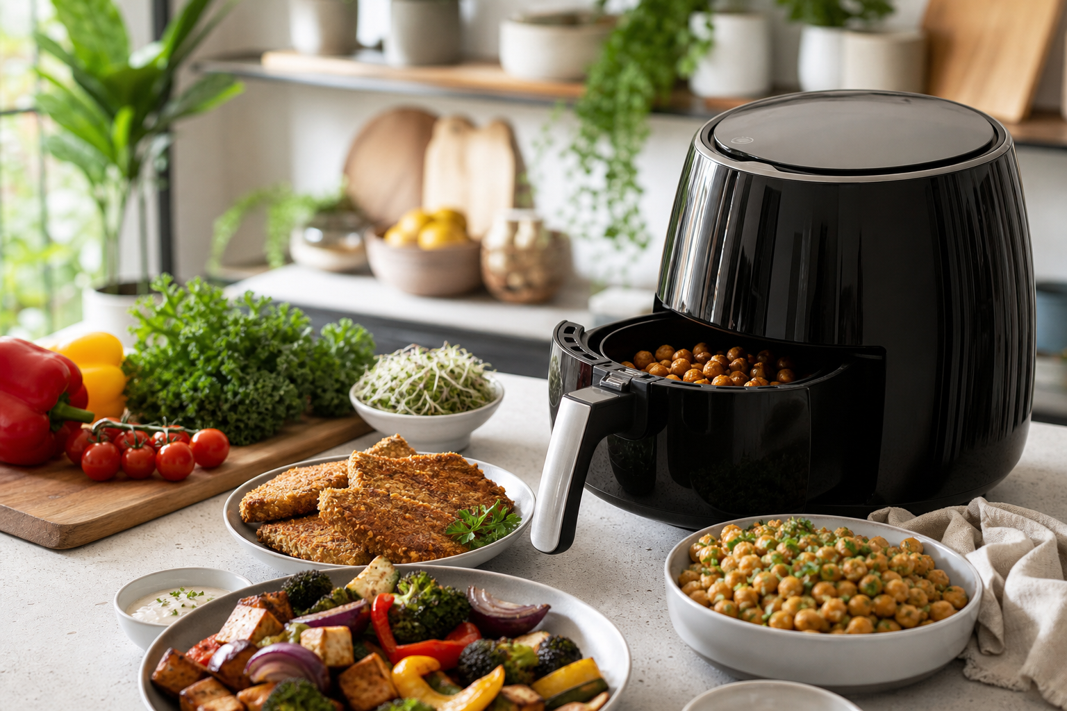 How do I make simple vegan recipes using an air fryer in 2026?