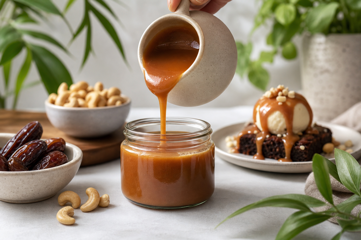 How do I make vegan caramel sauce for desserts in 2025?