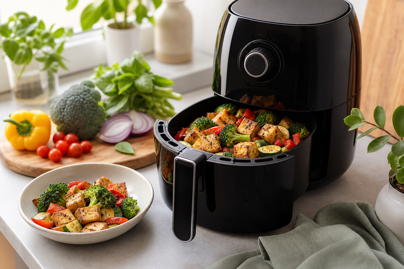 How do I use an air fryer for easy vegan recipes in 2025?