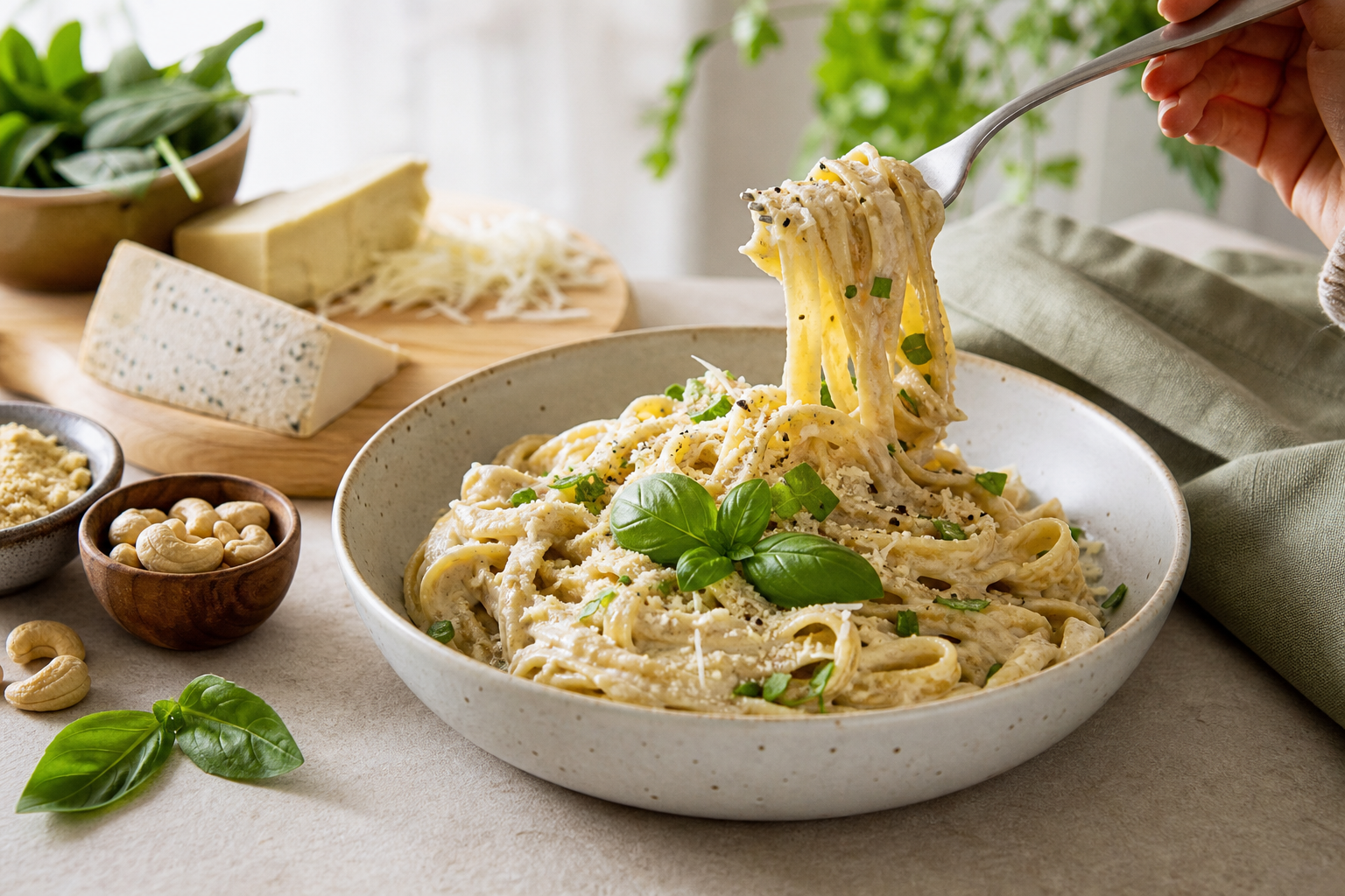 How do I use plant-based cheeses in vegan pasta recipes in 2026?