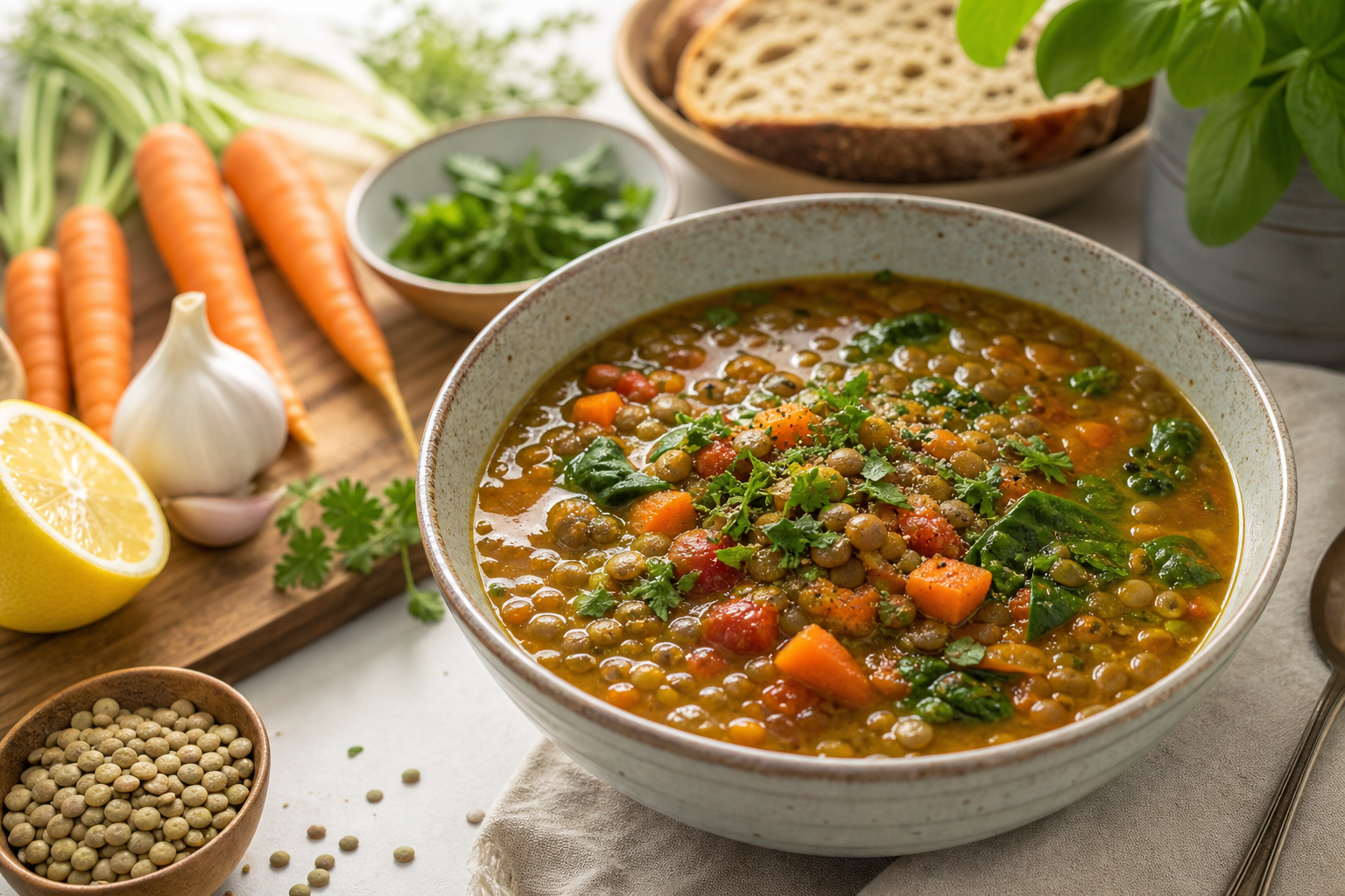 How do you make a flavorful vegan lentil soup in 2026?