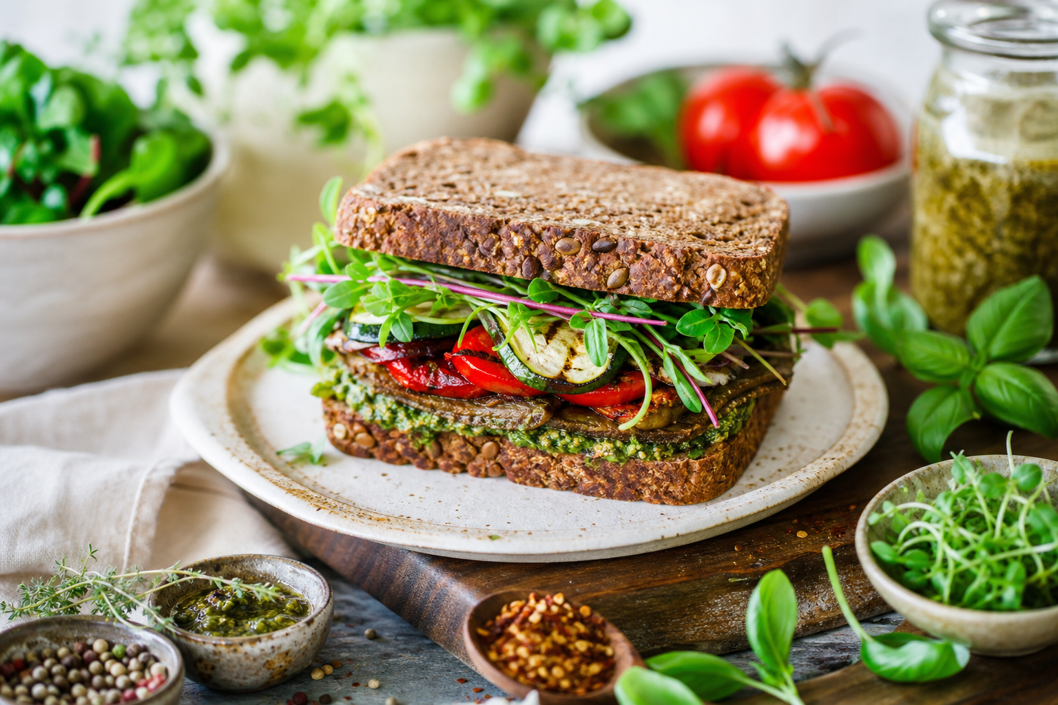 How to add flavor to a vegan sandwich with herbs and spices in 2026?