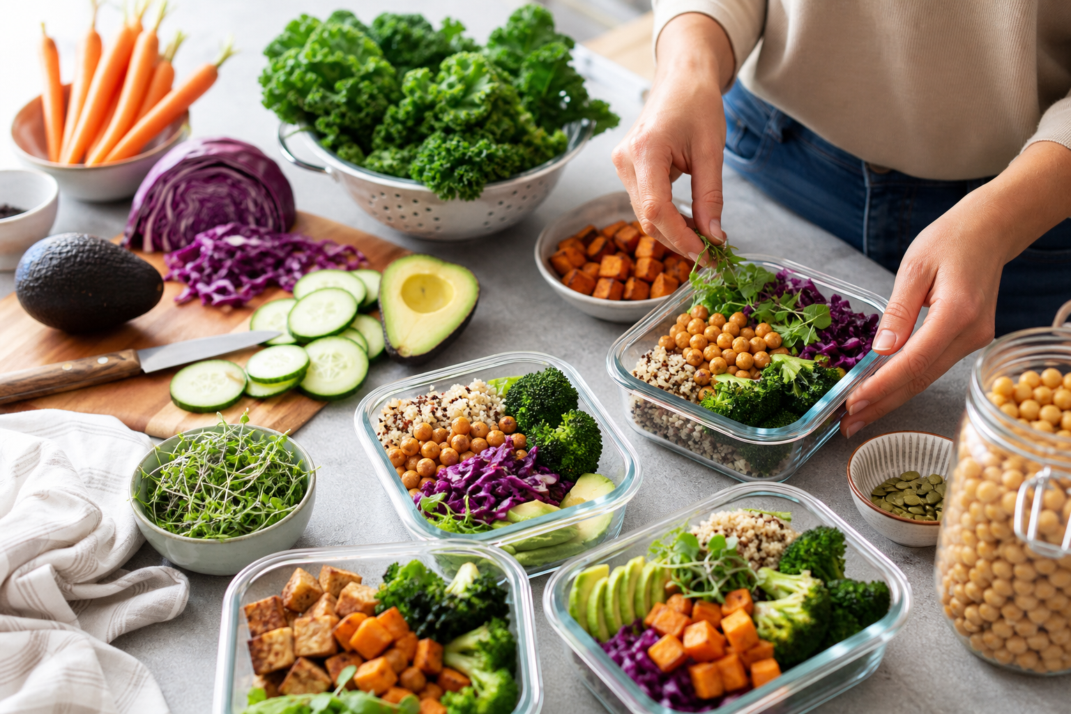How to create a balanced vegan meal prep plan for 2025?