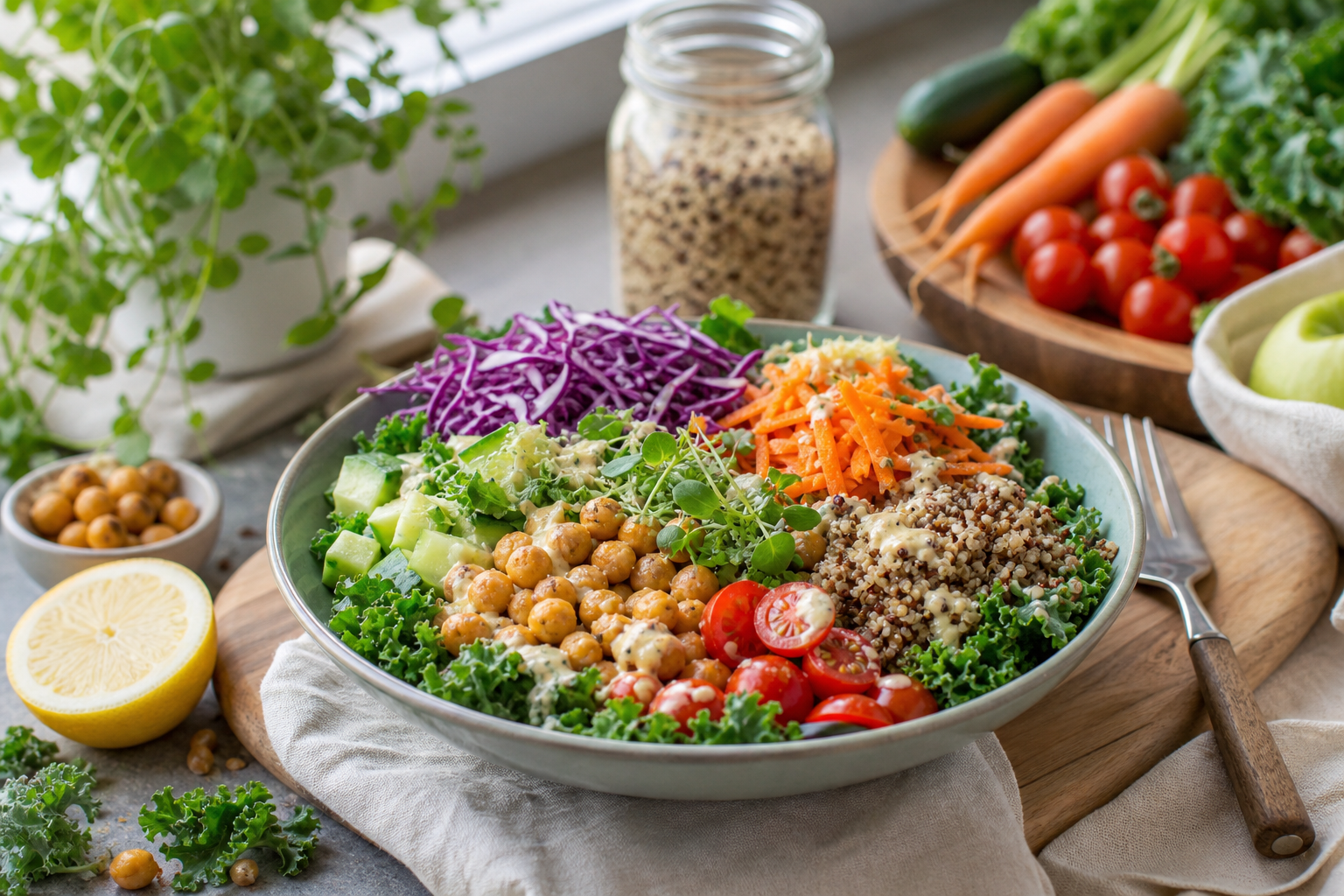 How to create budget-friendly vegan salads that are filling in 2025?