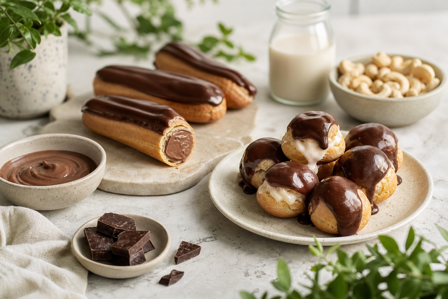 How to Master Vegan Choux Pastry for Éclairs and Profiteroles