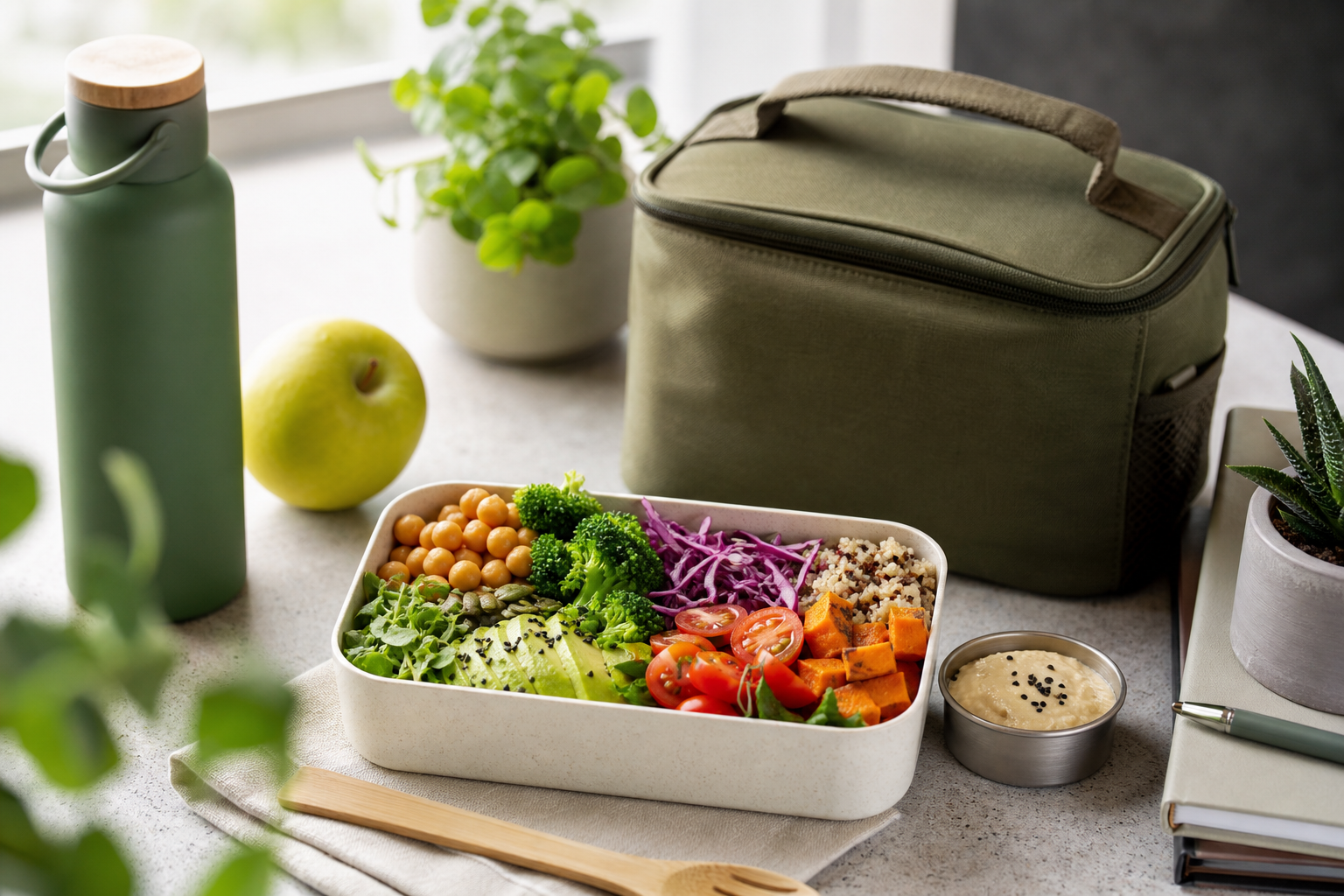 How to pack a healthy vegan lunch for work or school in 2025?