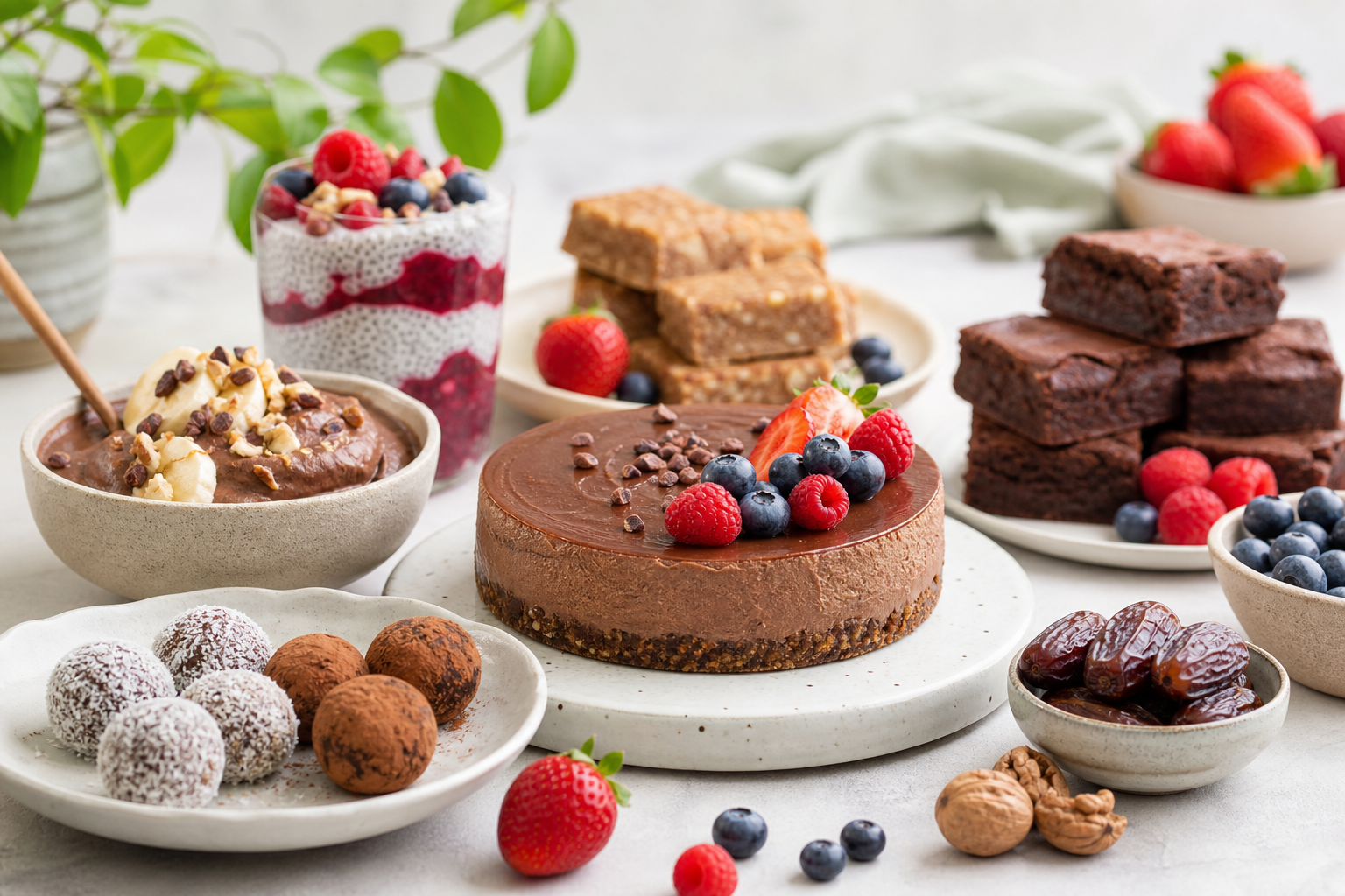 Naturally Sweetened Vegan Desserts Without Refined Sugar