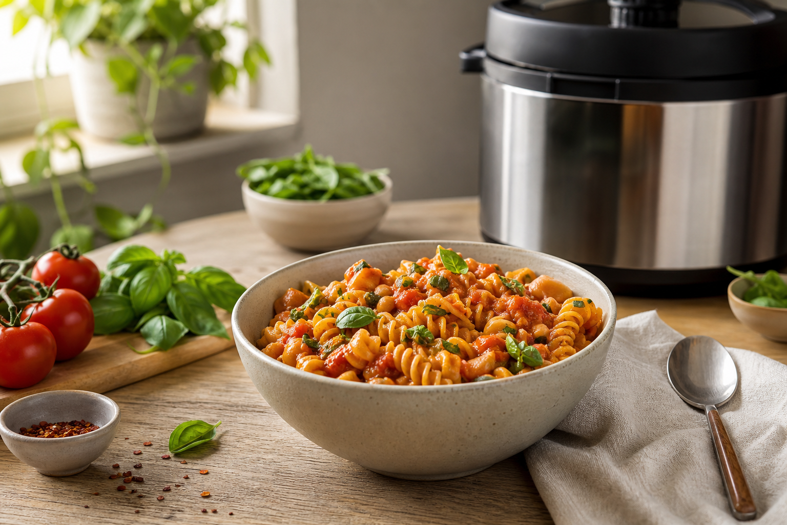 One-Pot Vegan Pressure Cooker Pasta Dishes for Lazy Nights