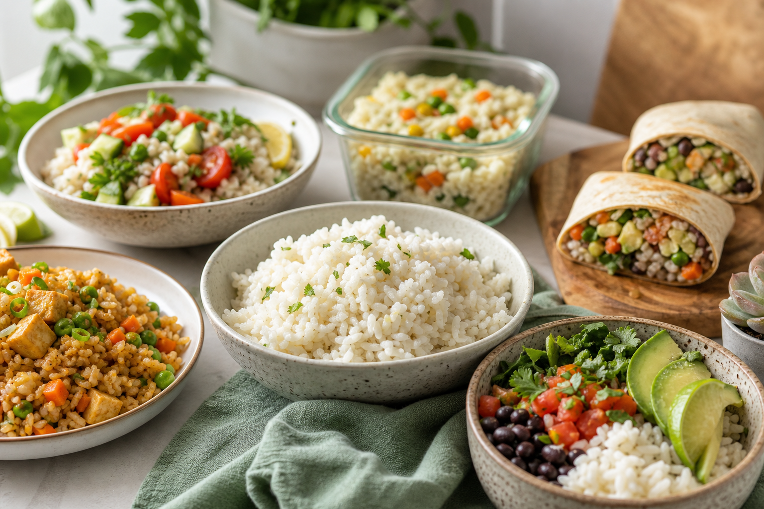 Repurposing Leftover Vegan Rice into Different Dishes
