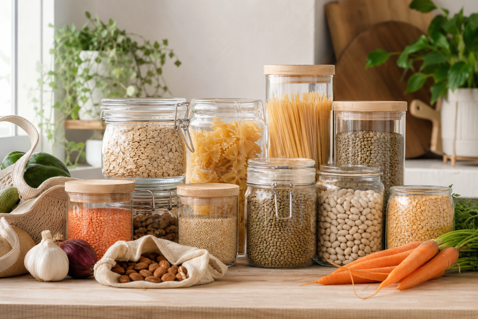 The Best Long-Lasting Vegan Staples to Keep in Your Pantry