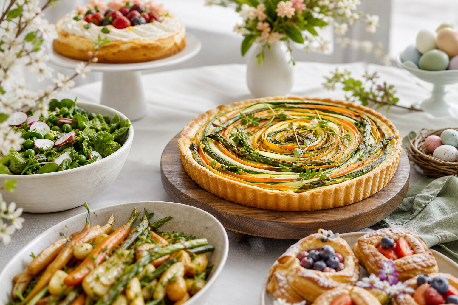Vegan Easter Feasts: Spring Vegetables and Light Pastries