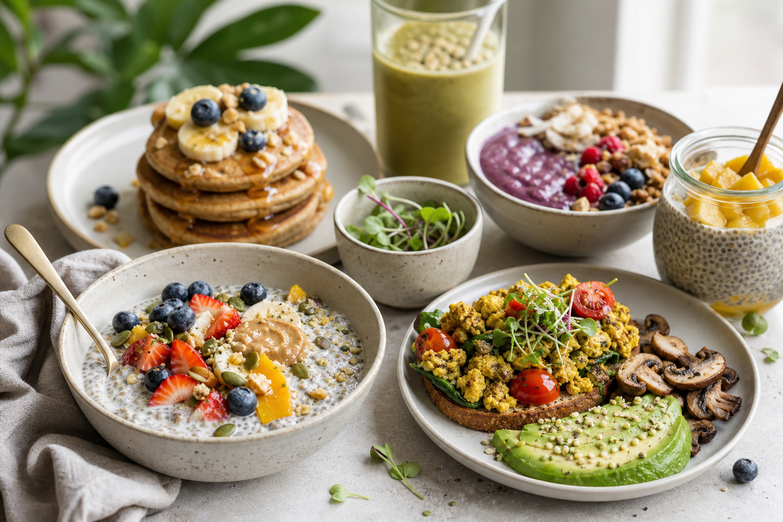 What are creative high protein vegan breakfast ideas for 2025?