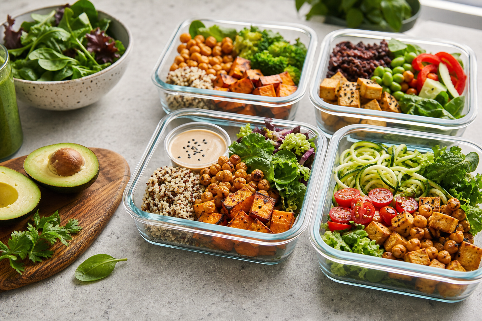 What are quick and easy vegan meal prep recipes for 2025?
