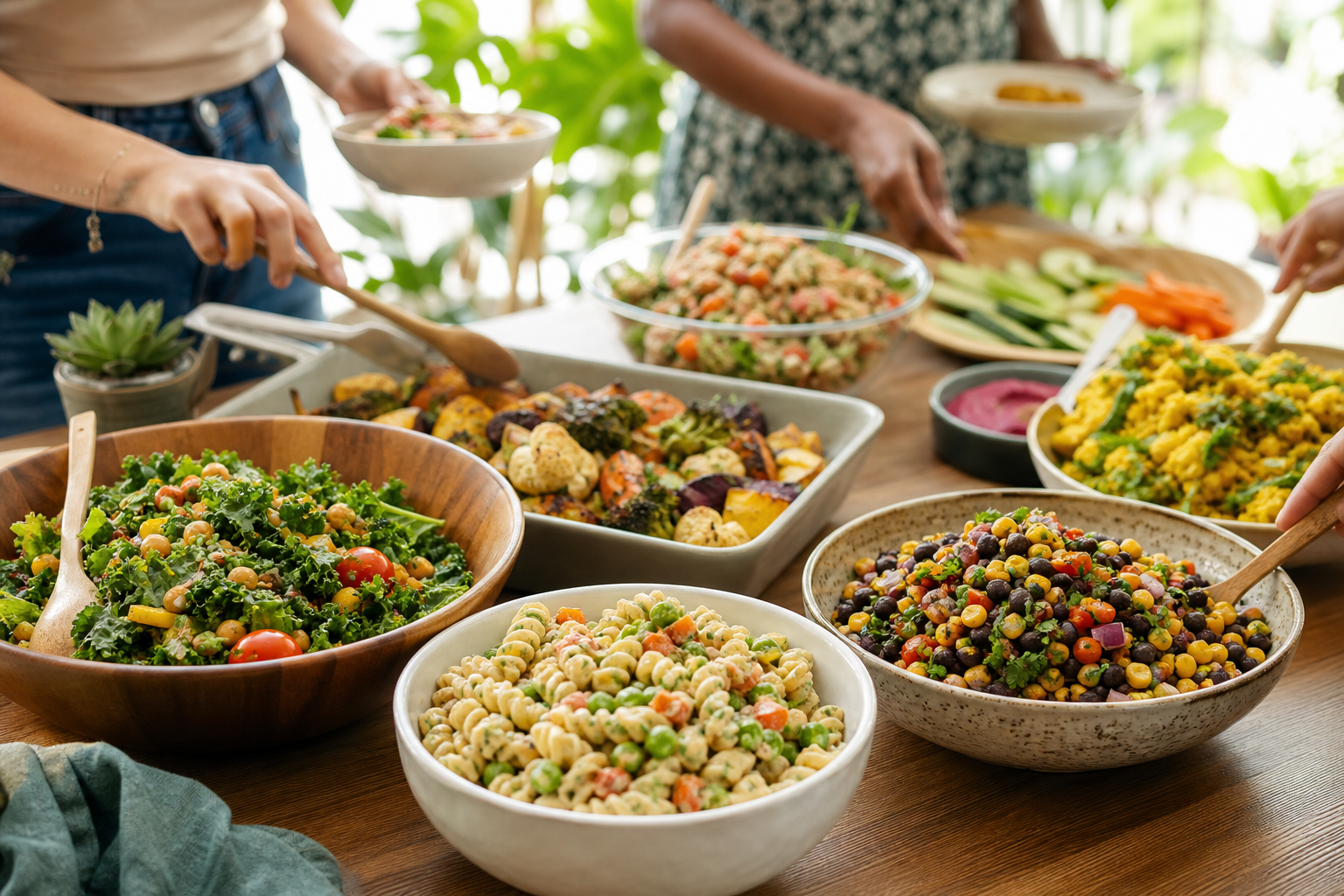 What are some budget-friendly vegan options for potlucks in 2025?