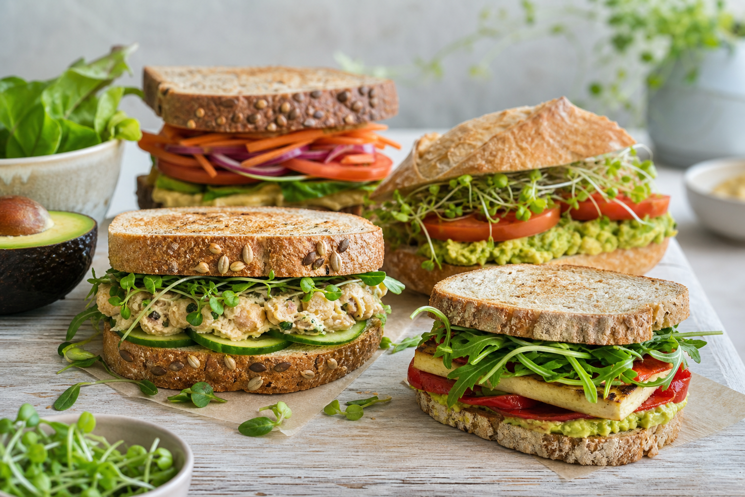 What are some classic vegan sandwich combinations that never go out of style in 2026?