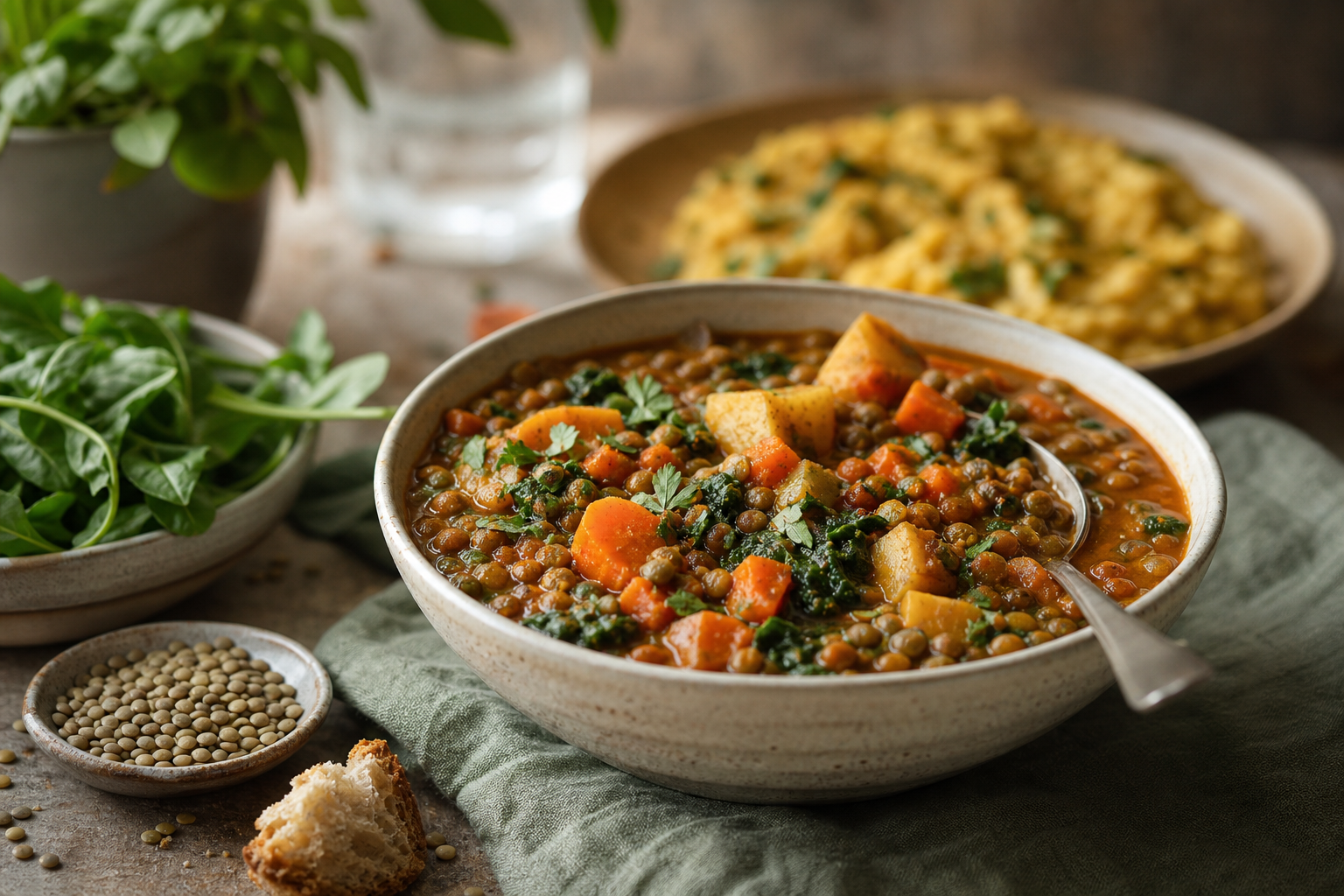 What are some comfort food recipes involving lentils that are vegan in 2026?