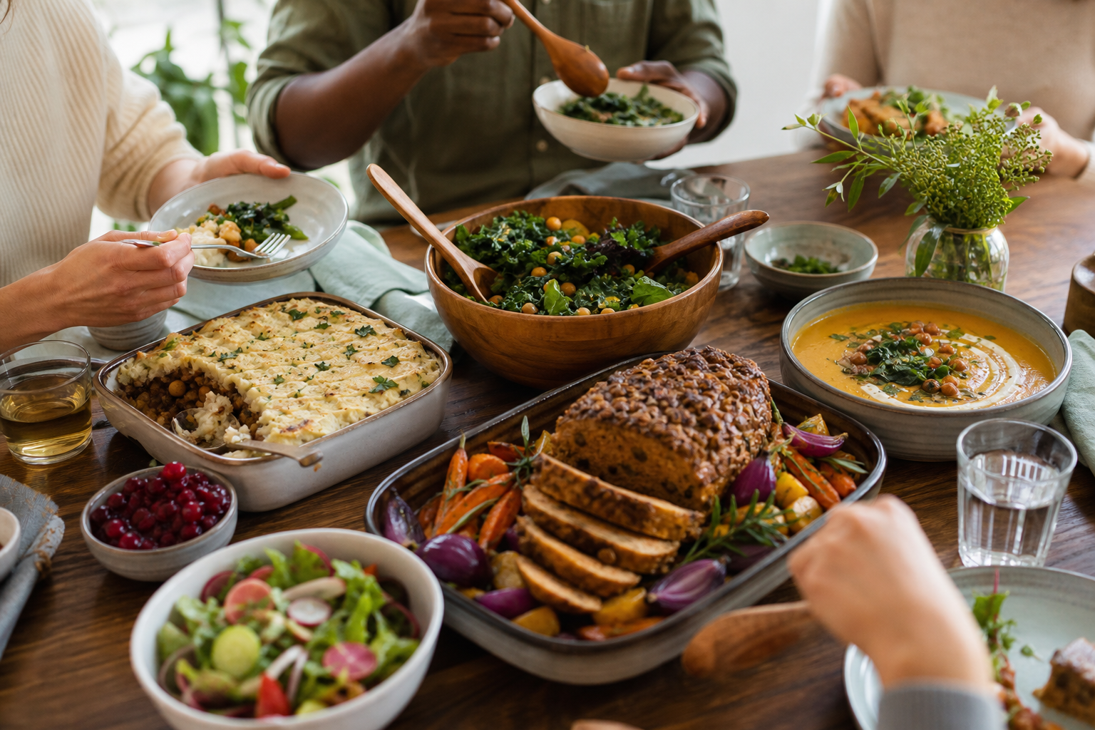 What are some comforting vegan dinner recipes for family gatherings in 2025?