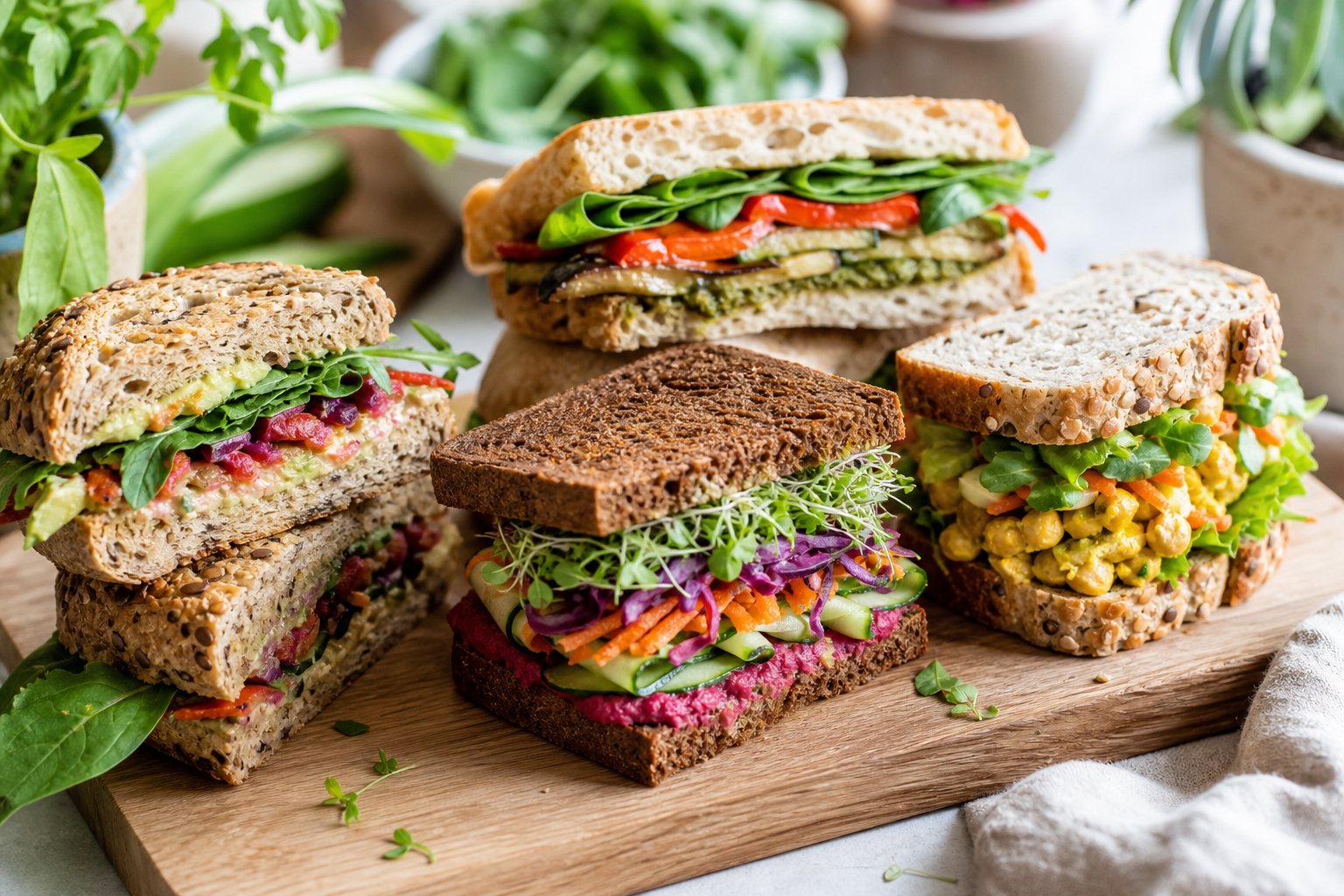 What are some creative vegan sandwich filling combinations for 2026?