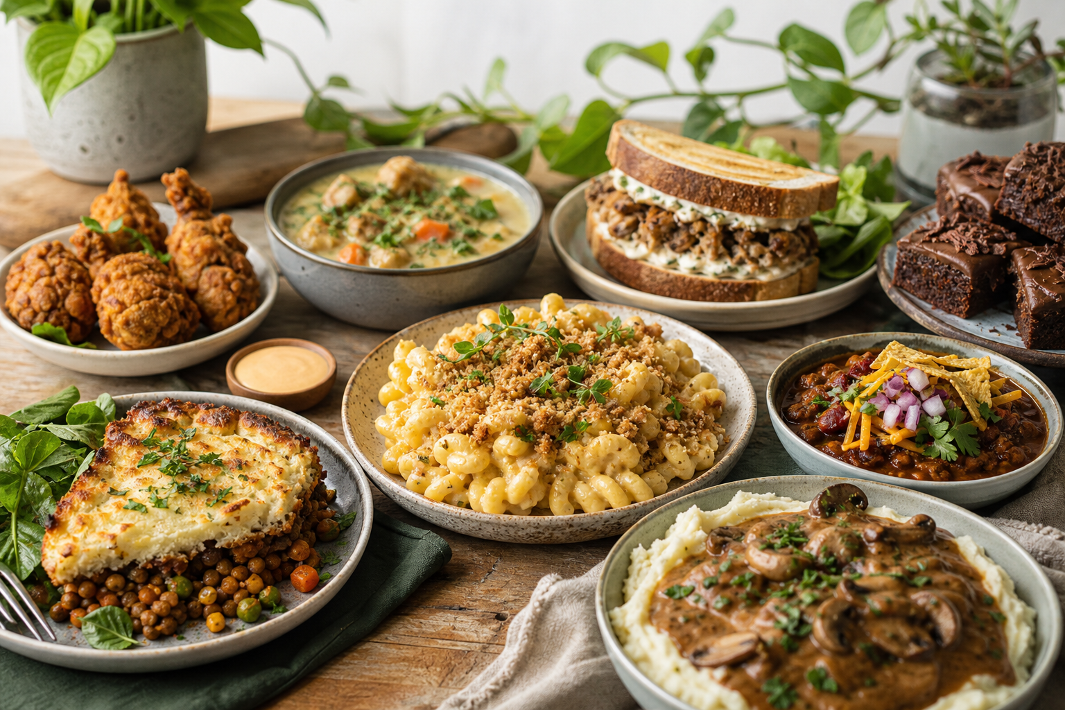 What are some creative vegan twists on traditional comfort foods in 2025?