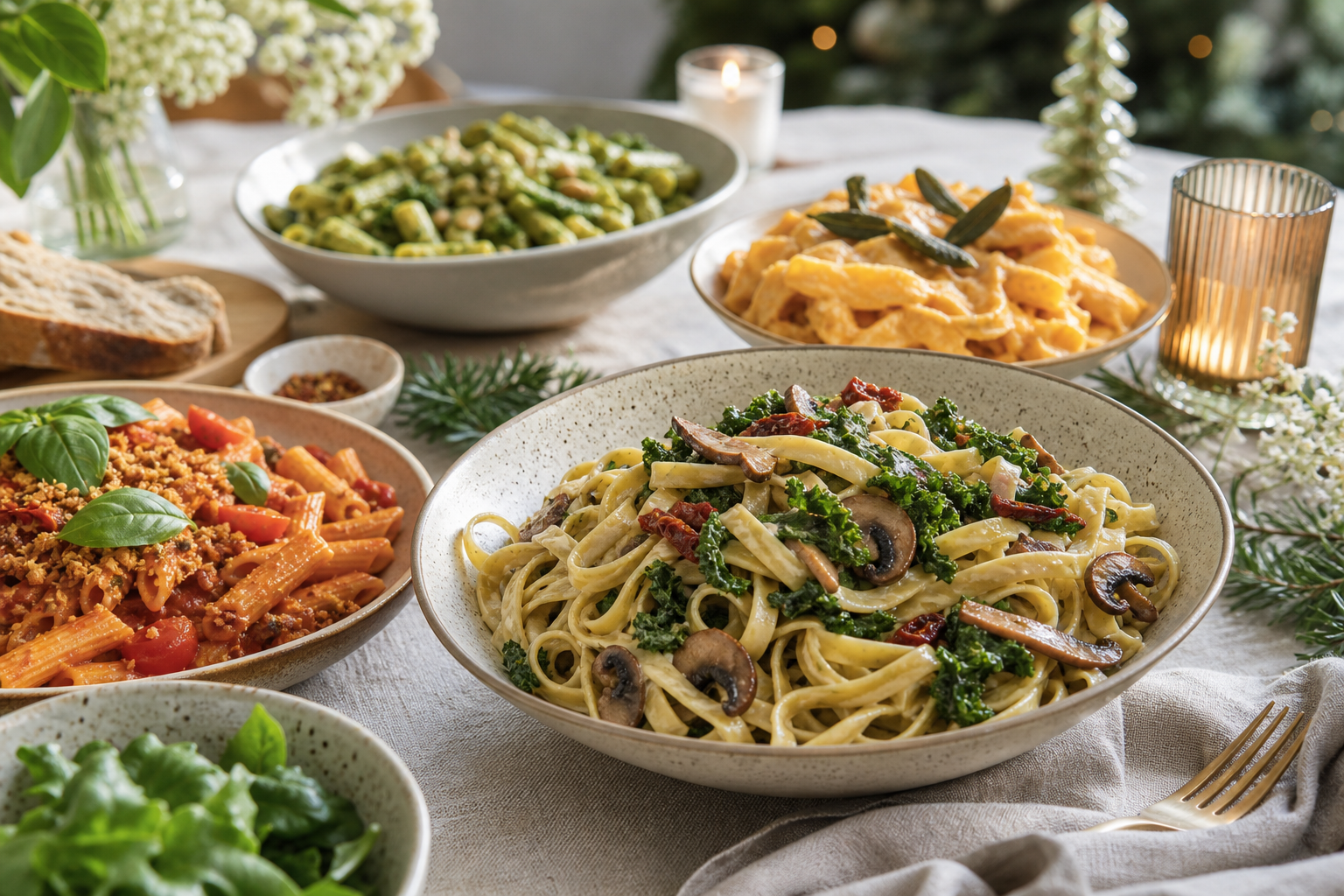 What are some delicious vegan pasta recipes for holidays in 2026?