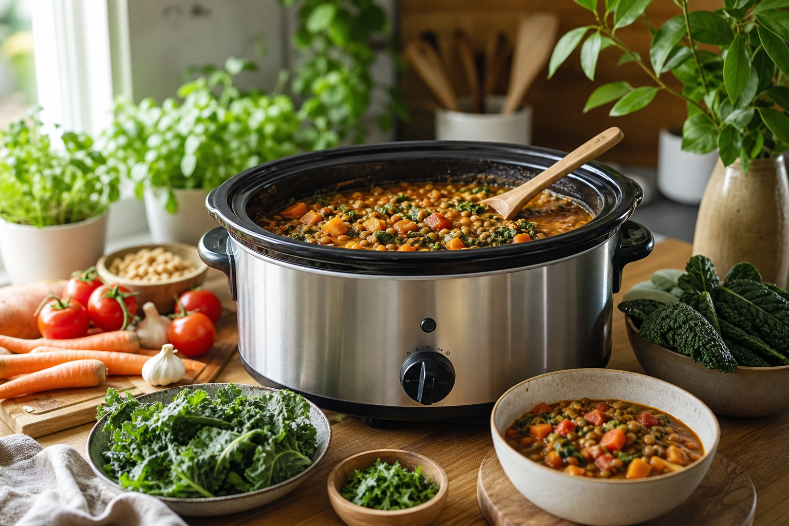 What are some easy vegan recipes for the slow cooker in 2025?