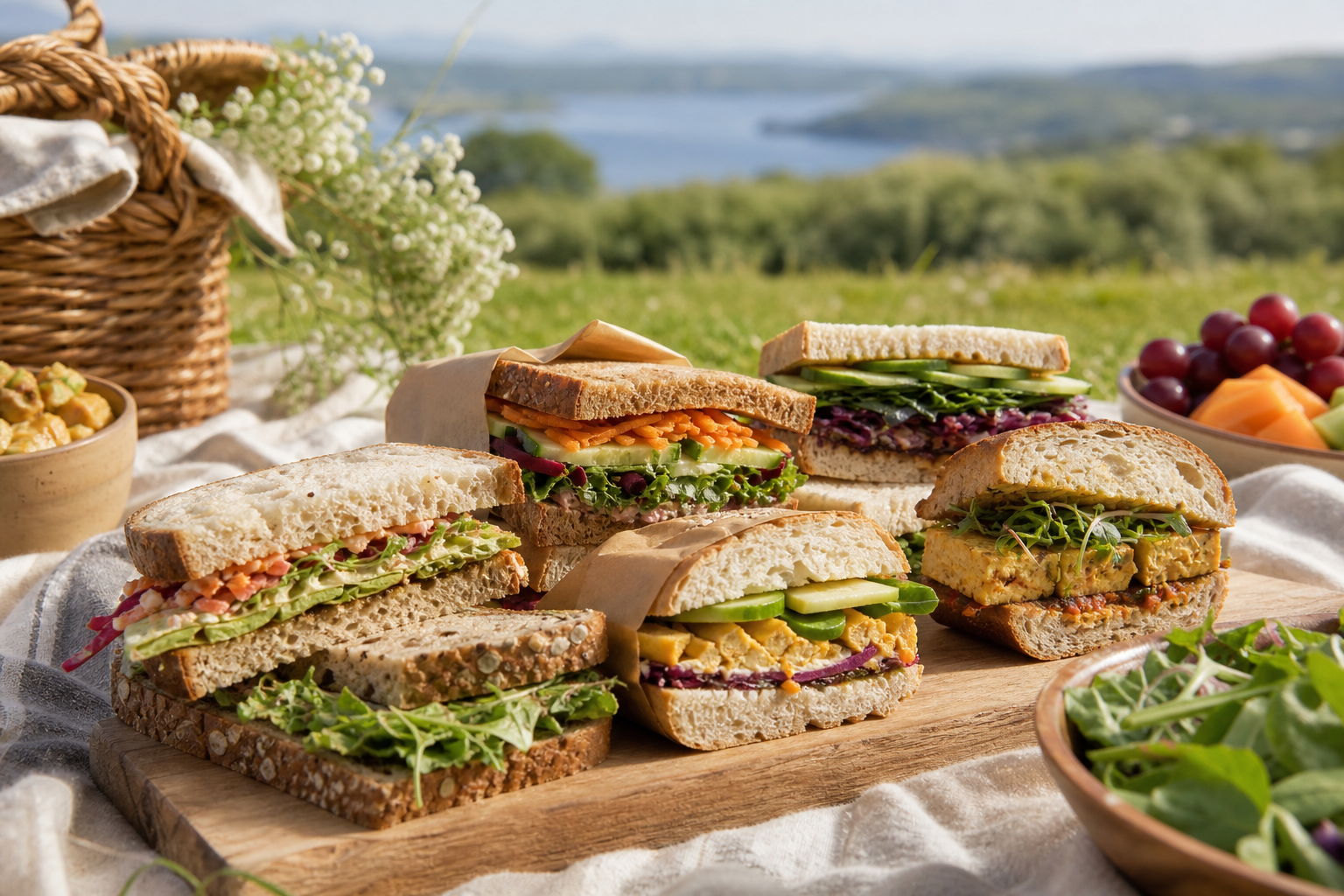 What are some easy vegan sandwich options for picnics in 2026?