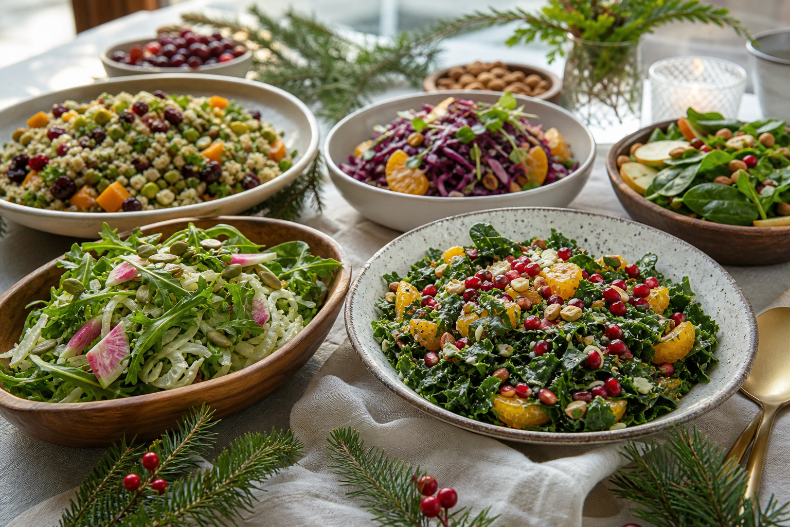 What are some festive vegan salad ideas for holiday gatherings in 2026?