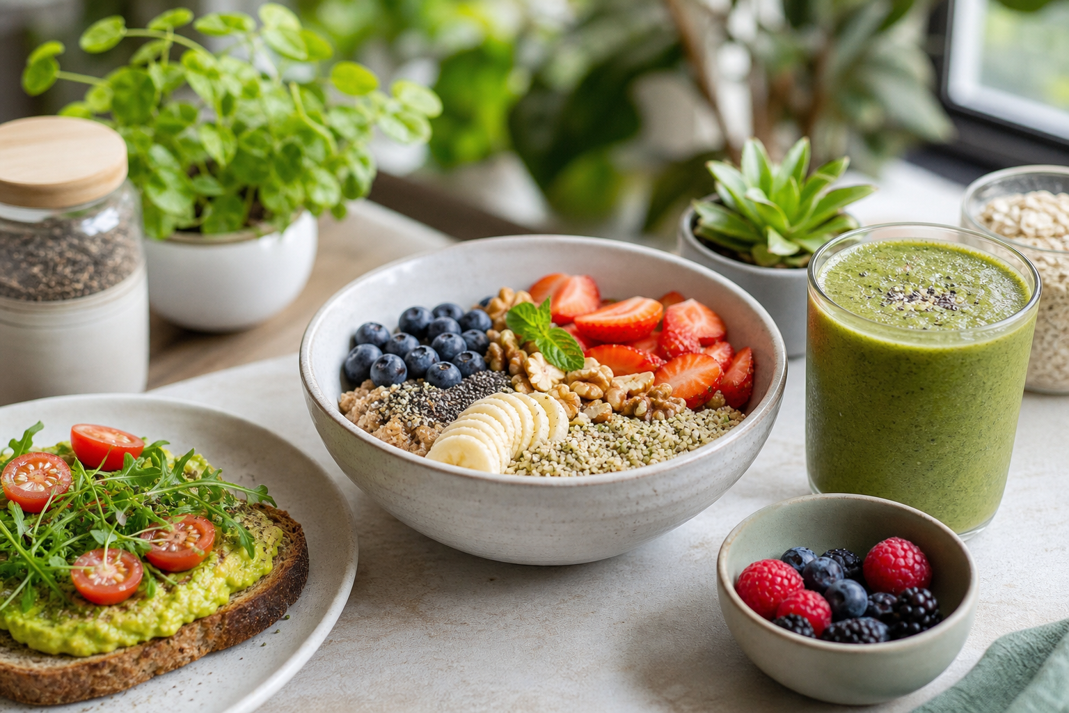What are some filling vegan breakfast ideas for weight loss in 2025?