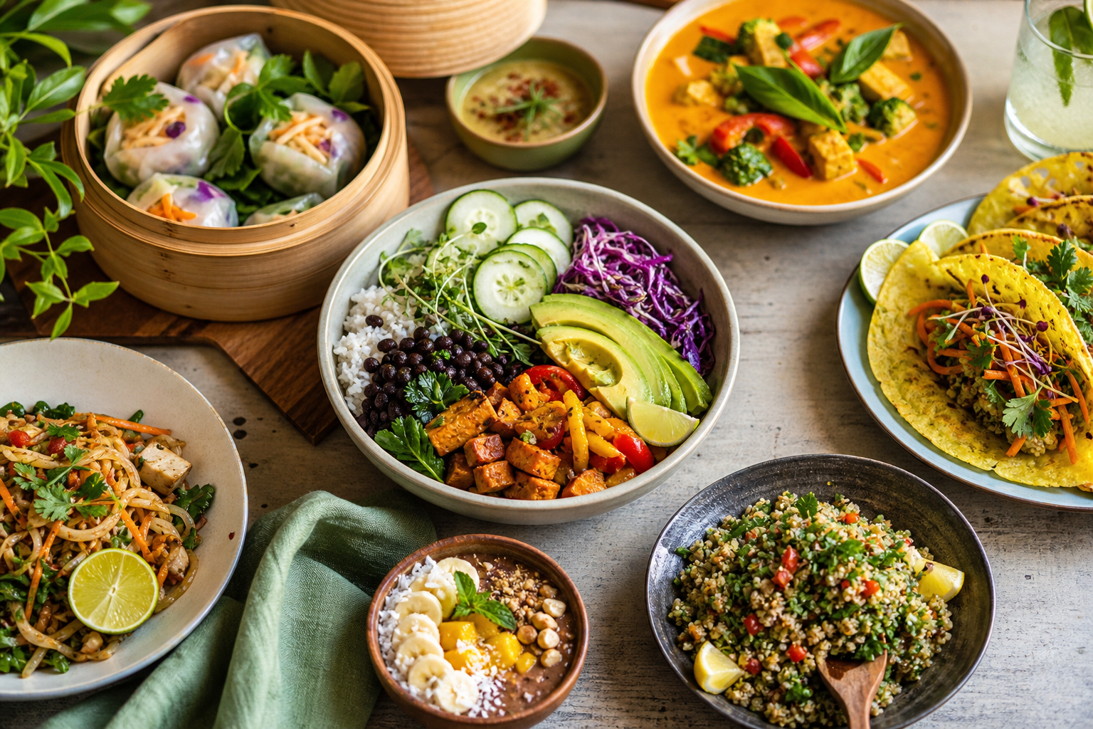 What are some global gluten-free vegan dishes that I can try making in 2025?