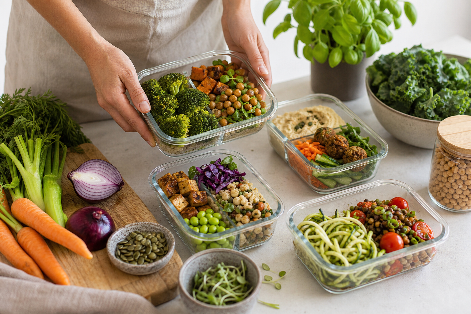 What are some healthy vegan meal prep ideas for 2025?