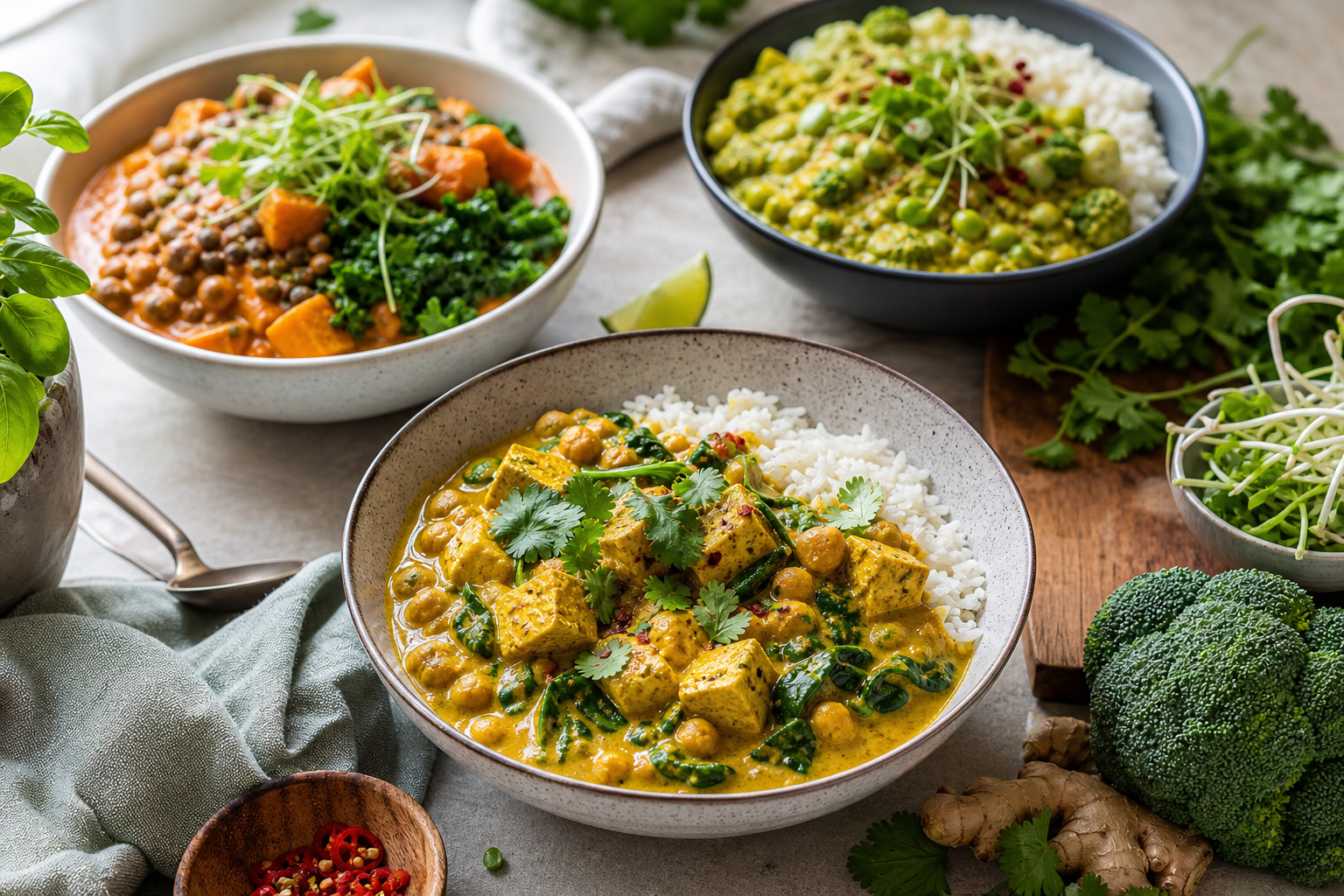 What are some high protein vegan curry recipes to explore in 2025?