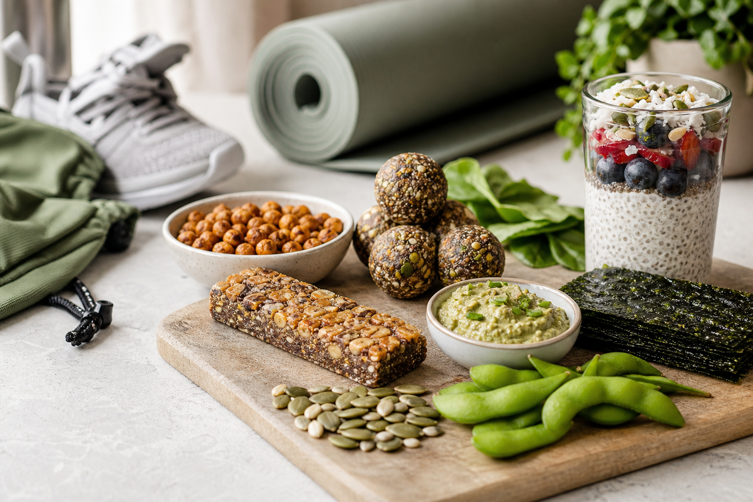 What are some high-protein vegan snacks for active lifestyles in 2025?