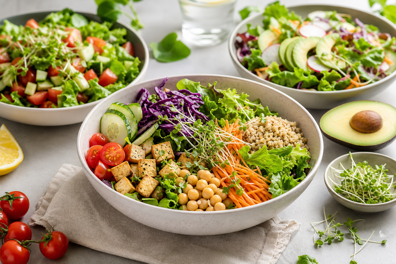 What are some low-calorie vegan salad options for weight loss in 2026?