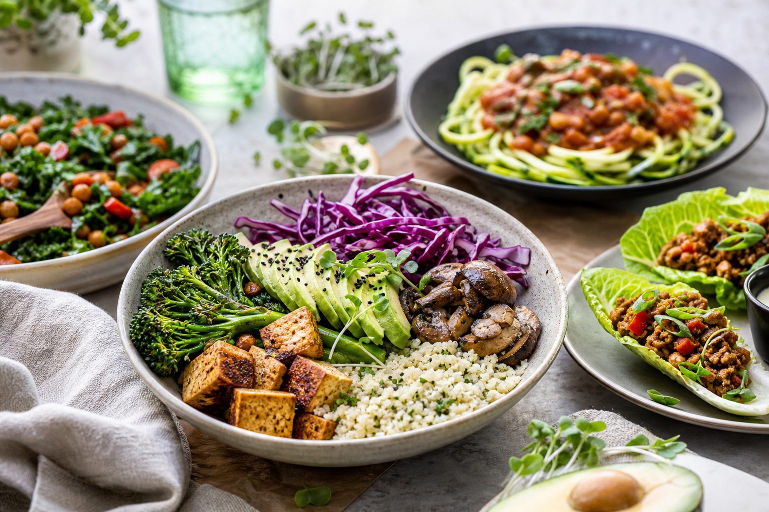What are some low-carb vegan dinner recipes for 2025?