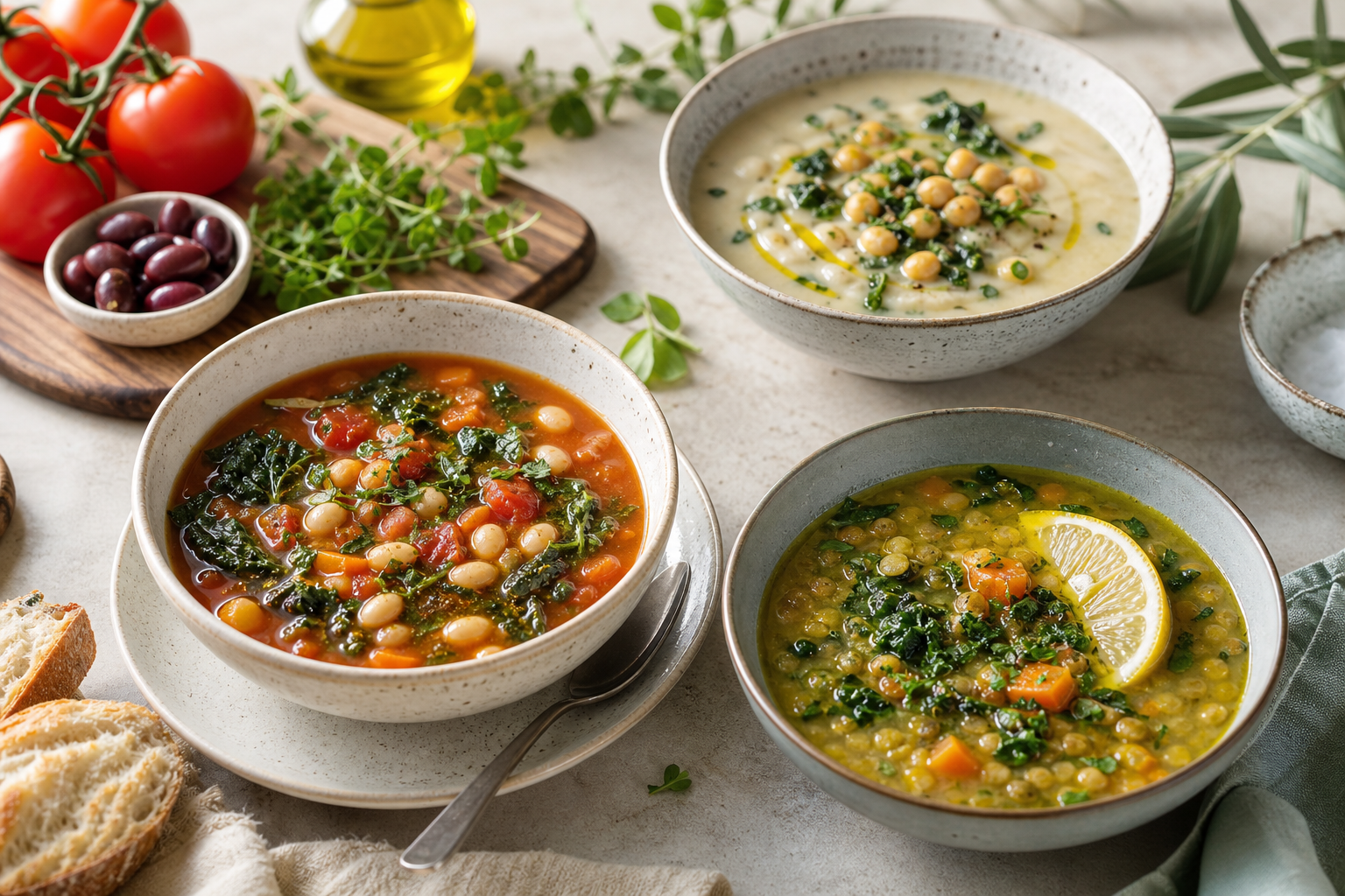 What are some Mediterranean-inspired vegan soup recipes for 2026?