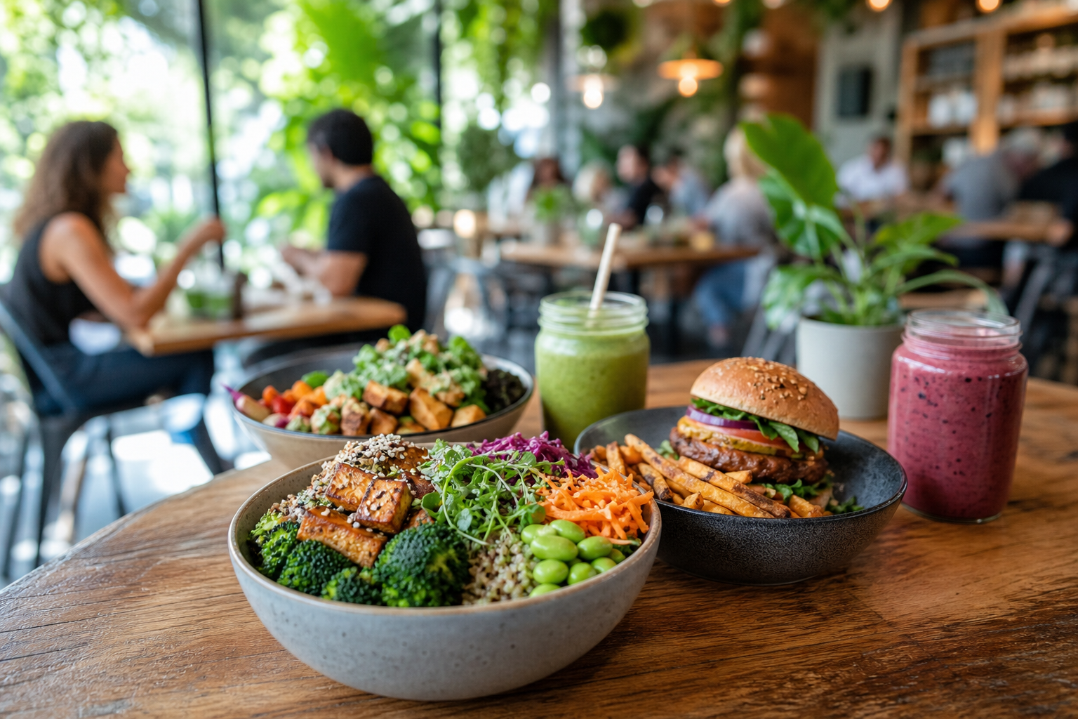 What are some popular high protein vegan restaurants to check out in 2025?