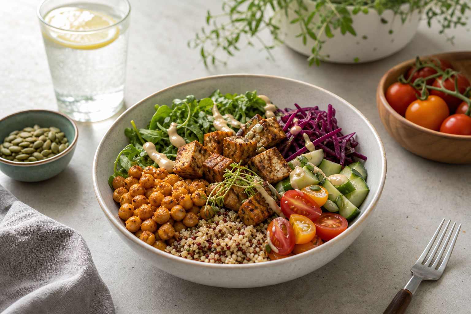 What are some protein-packed vegan lunch options for 2025?