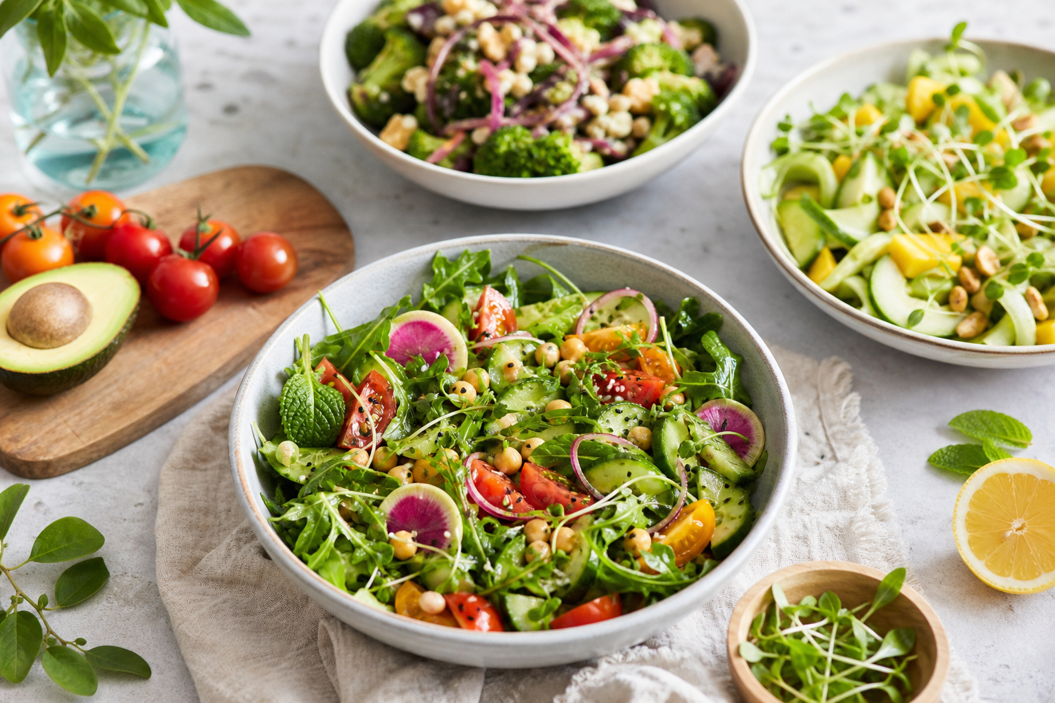 What are some refreshing simple vegan salads to try in 2026?