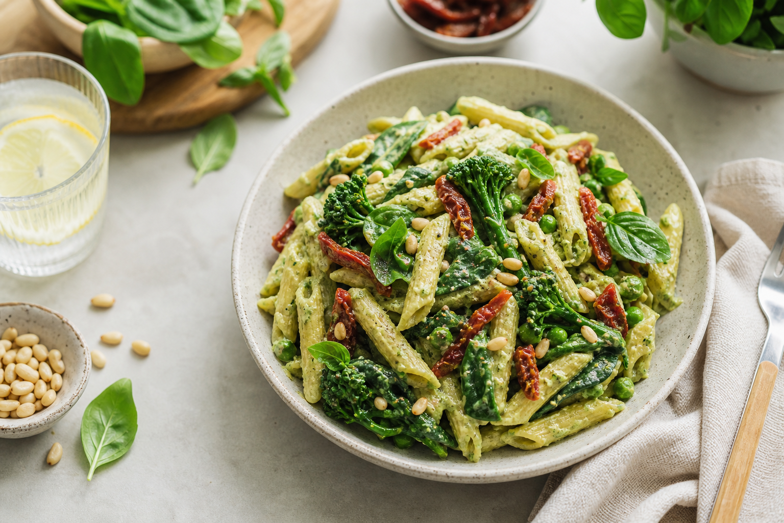 What are some satisfying vegan pasta dishes for lunch in 2025?