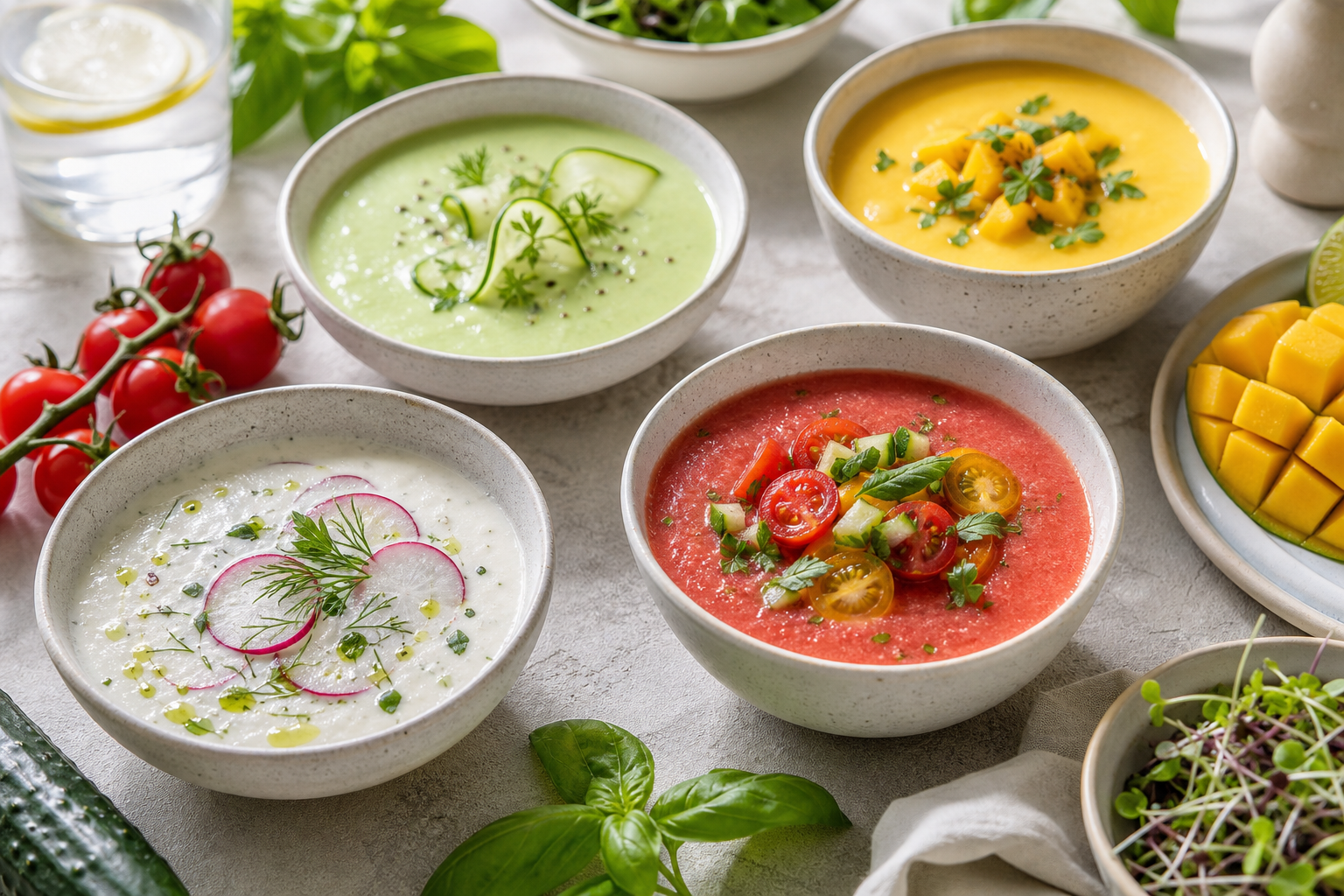 What are some vegan soup recipes perfect for summer in 2026?